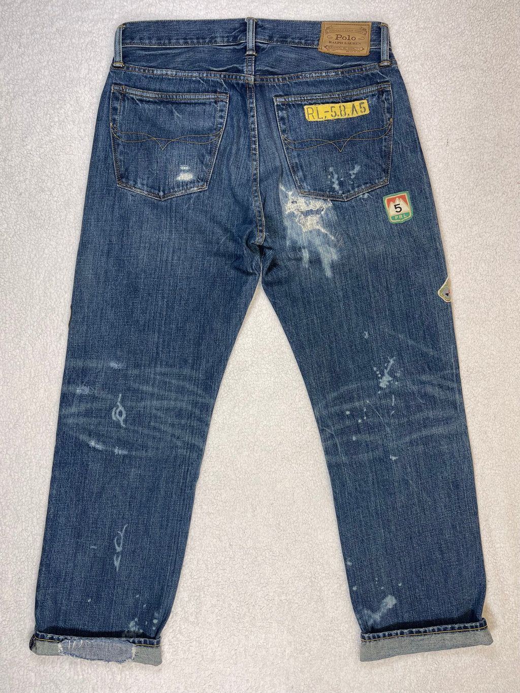 Polo Ralph Lauren Expedition Vintage Classic Fit Aged Denim Jeans (2022)