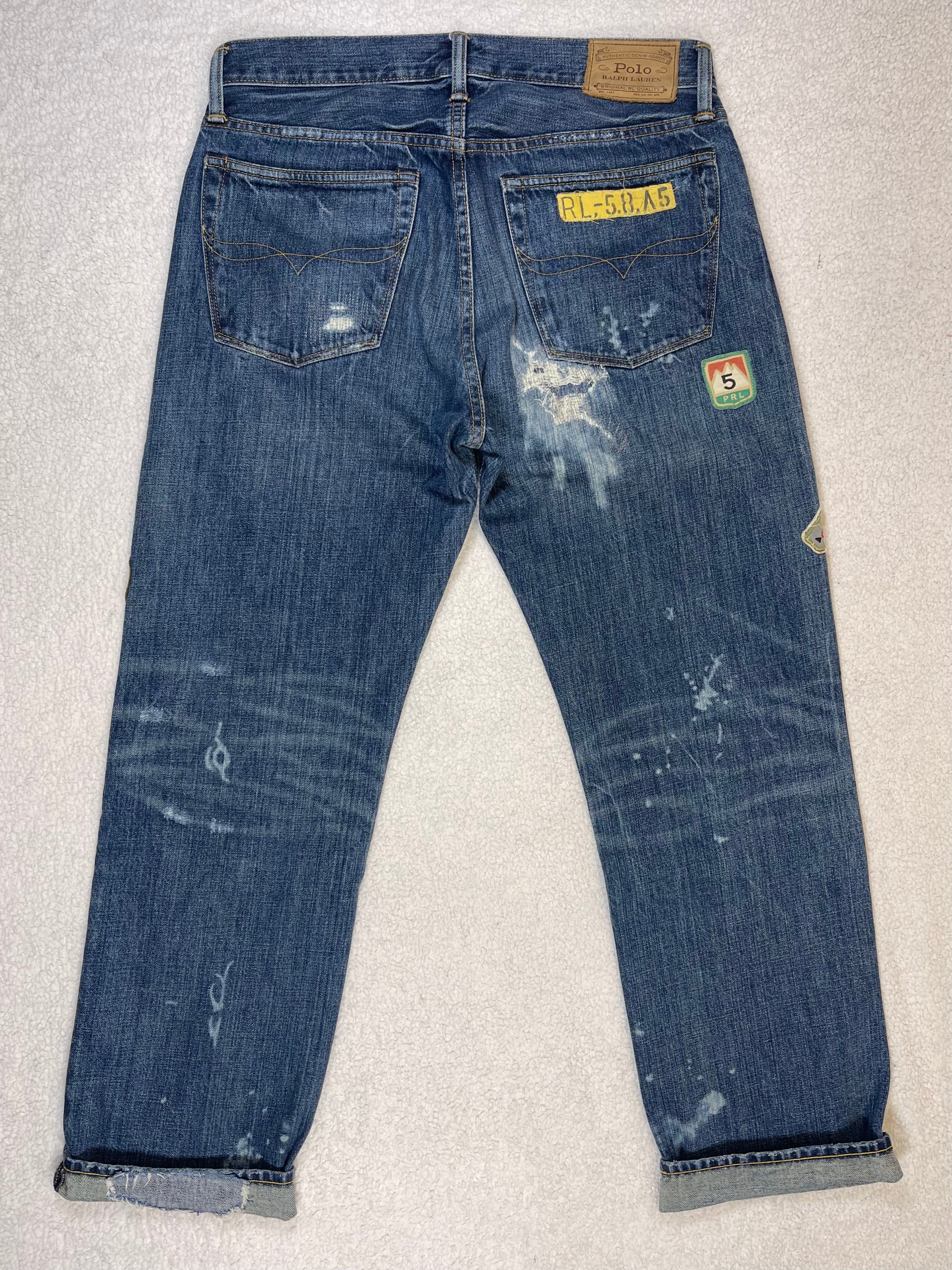 Polo Ralph Lauren Expedition Vintage Classic Fit Aged Denim Jeans (2022)