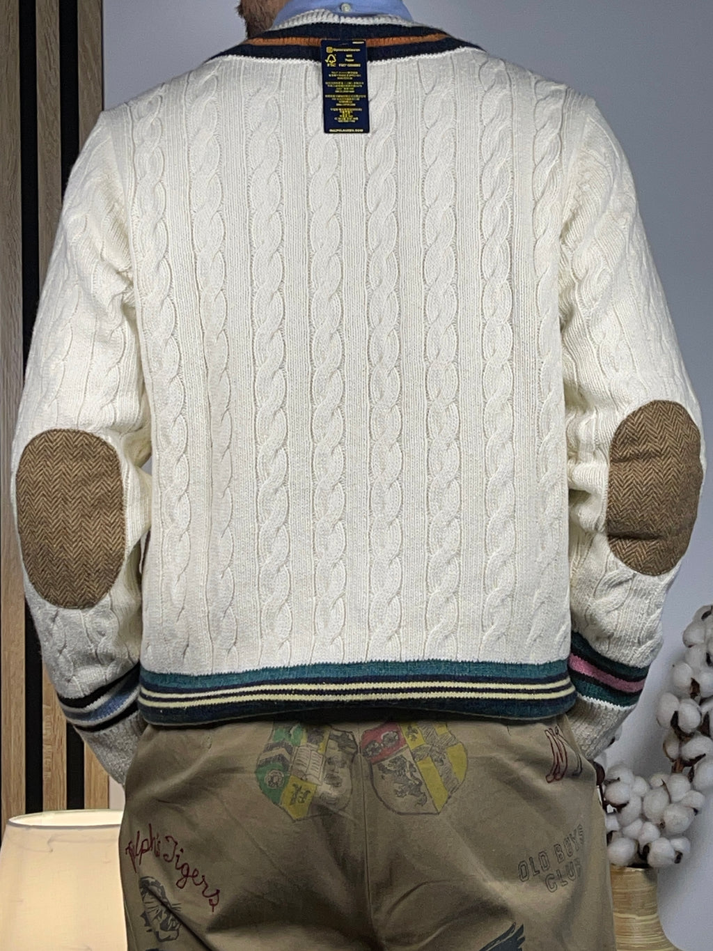 Polo Ralph Lauren Cotton & Cashmere Cricket Sweater L