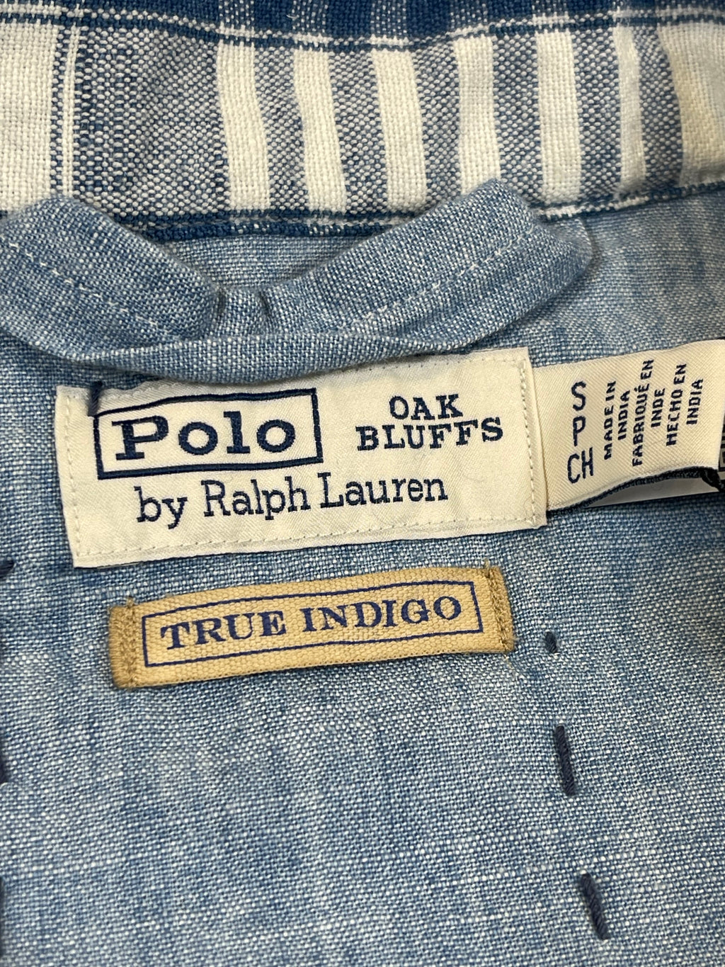 🧵 Polo by Ralph Lauren x Oak Bluffs Limited-Edition Indigo Patchwork Overshirt S