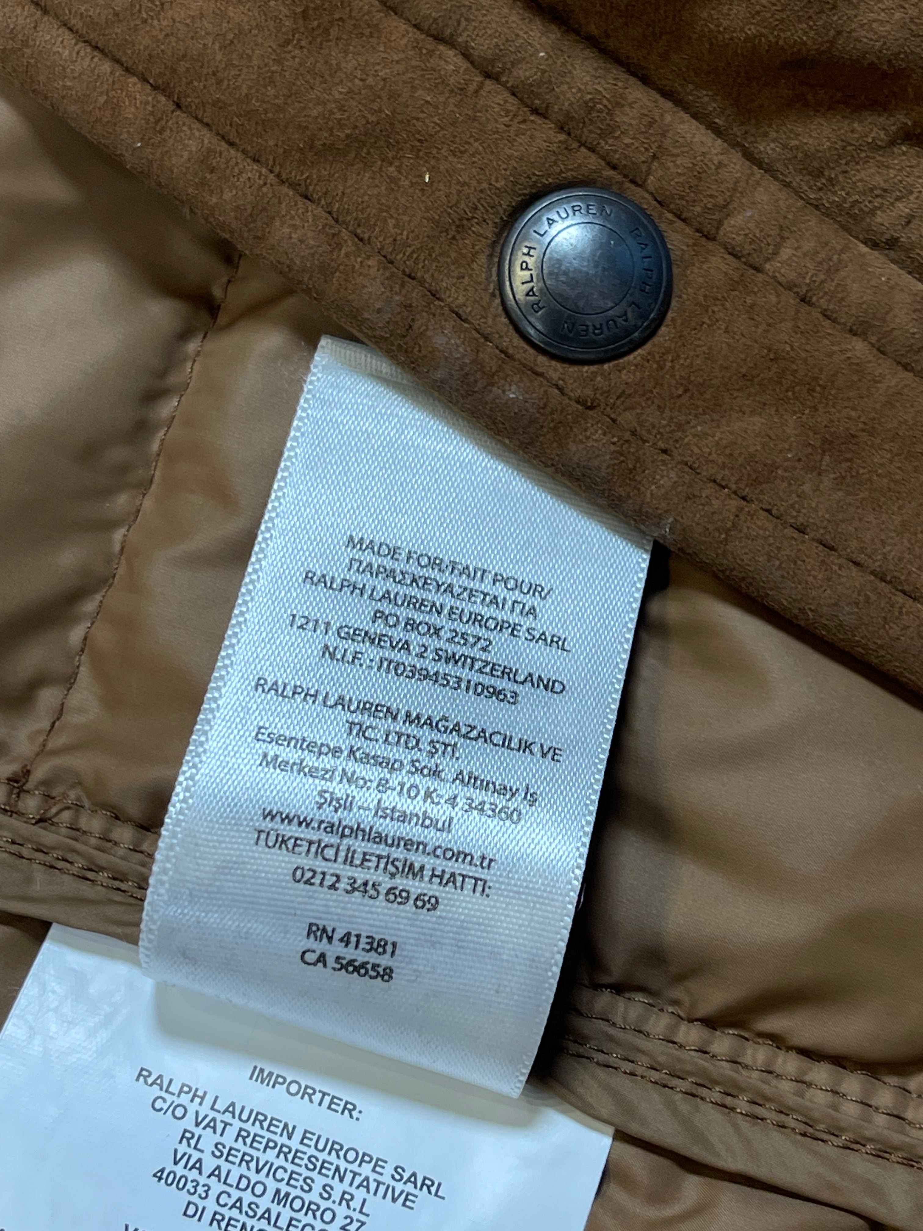 Polo Ralph Lauren Quilted Lamb Suede Down Jacket