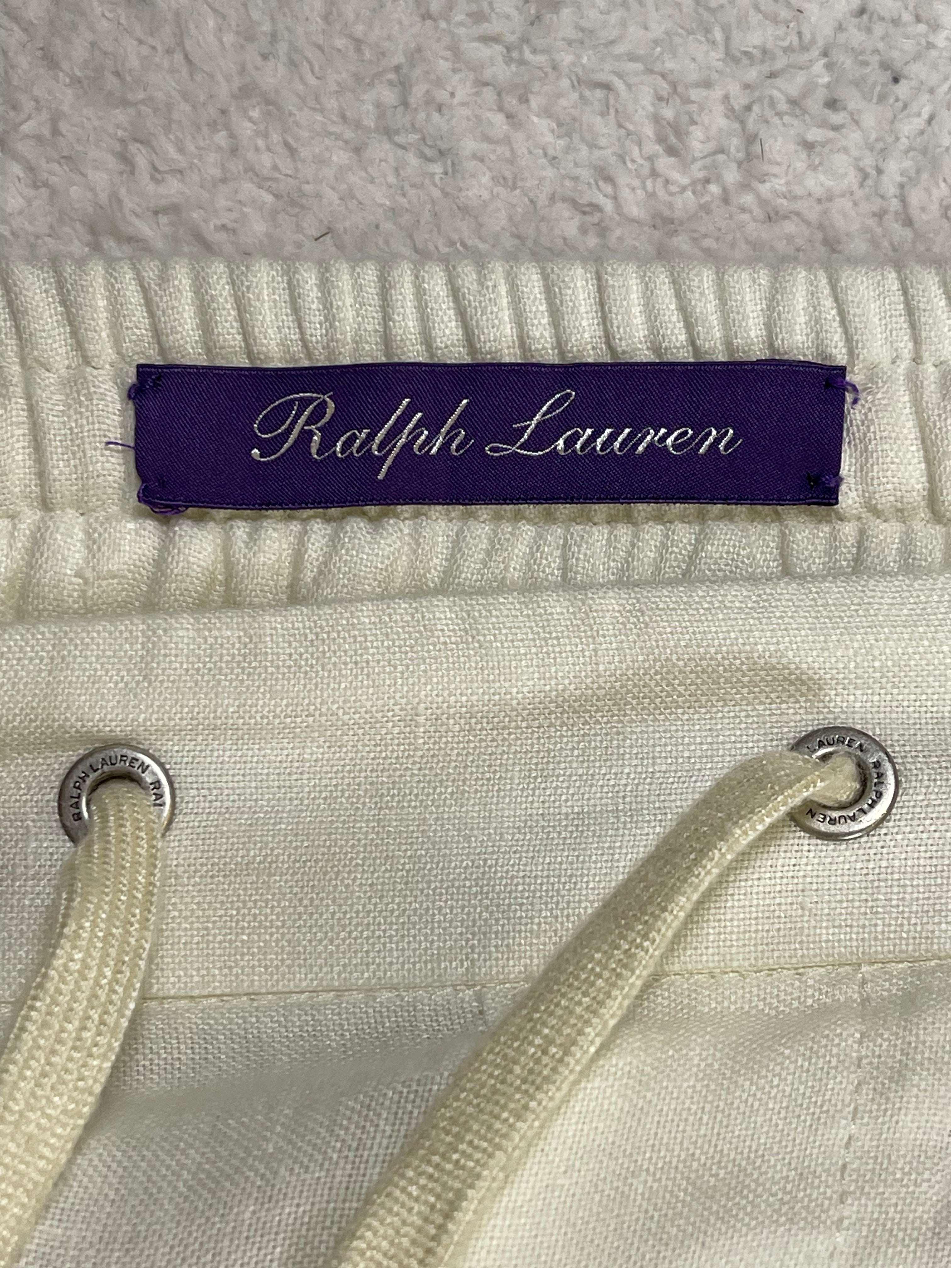 Ralph Lauren Purple Label Linen Dobby Trousers (2022)