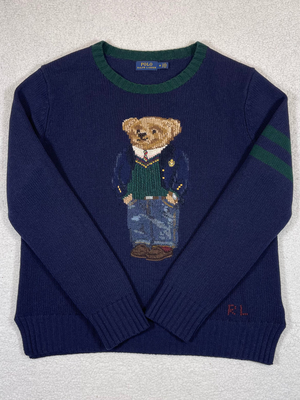 Polo Ralph Lauren Preppy Polo Bear Wool Sweater