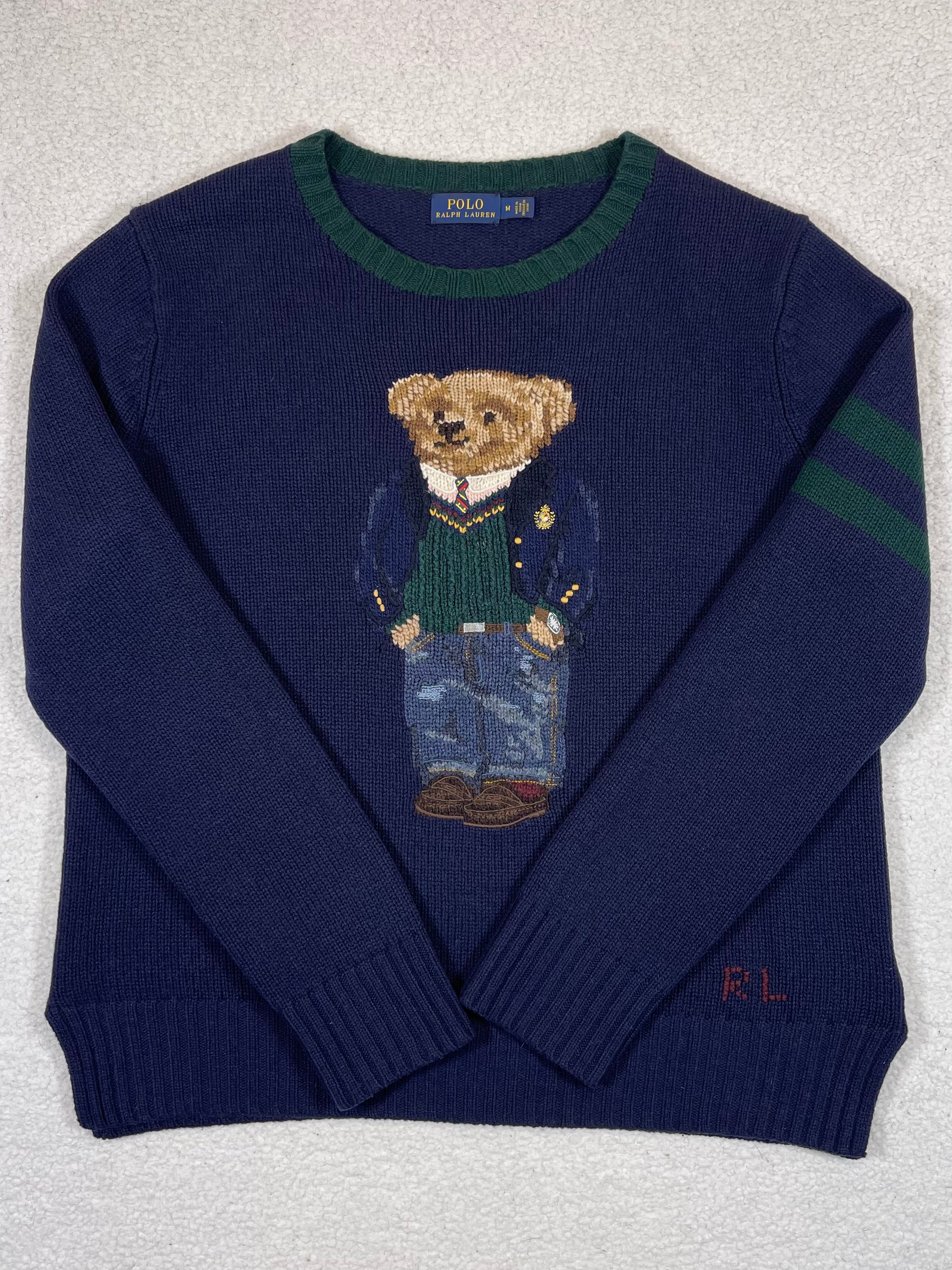 Polo Ralph Lauren Preppy Polo Bear Wool Sweater