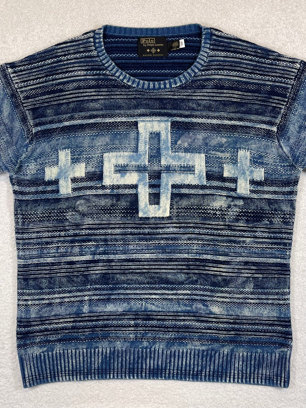 Polo by Ralph Lauren x Naiomi Glasses Indigo Cotton Sweater (2024)
