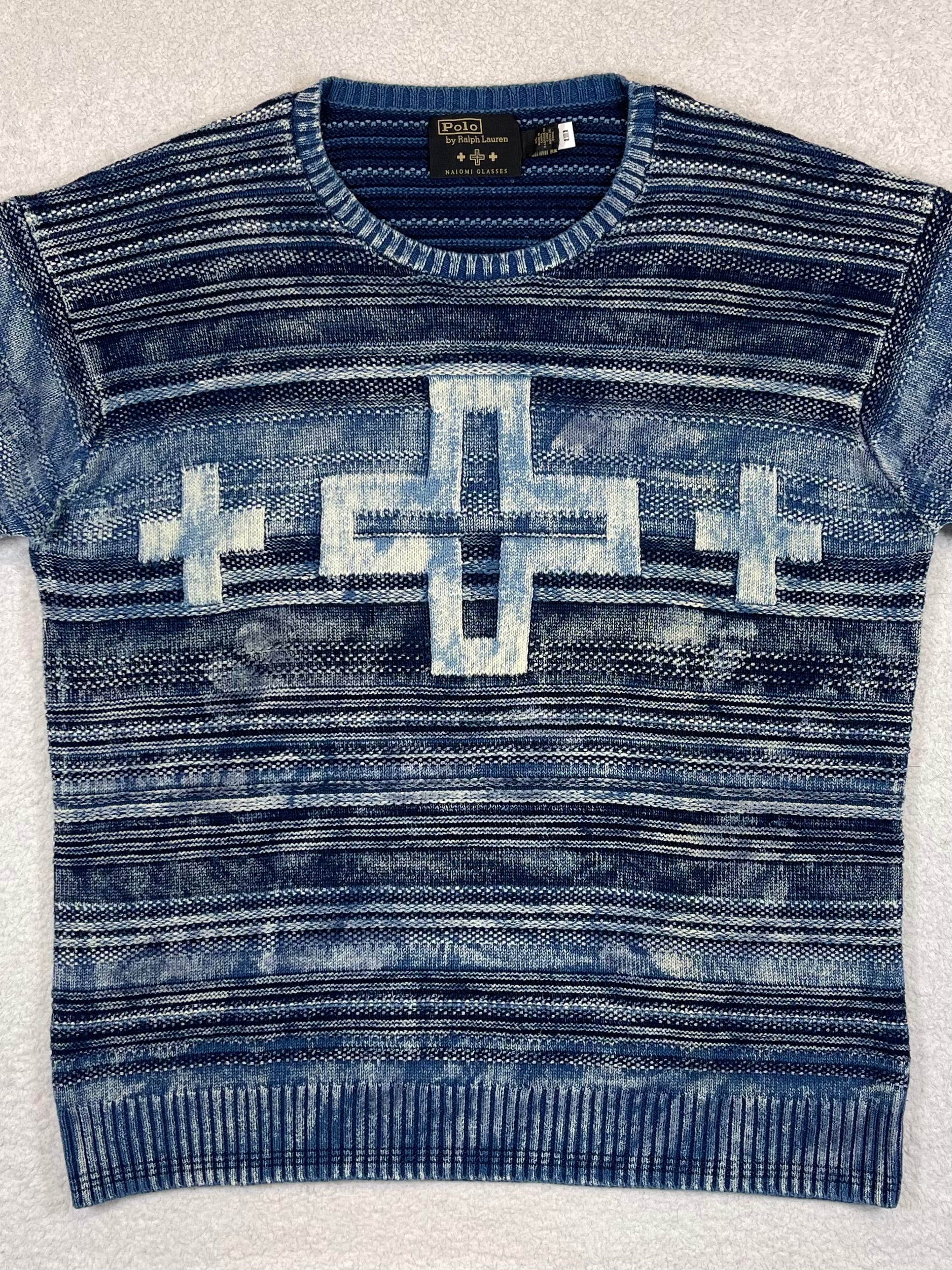 Polo by Ralph Lauren x Naiomi Glasses Indigo Cotton Sweater (2024)