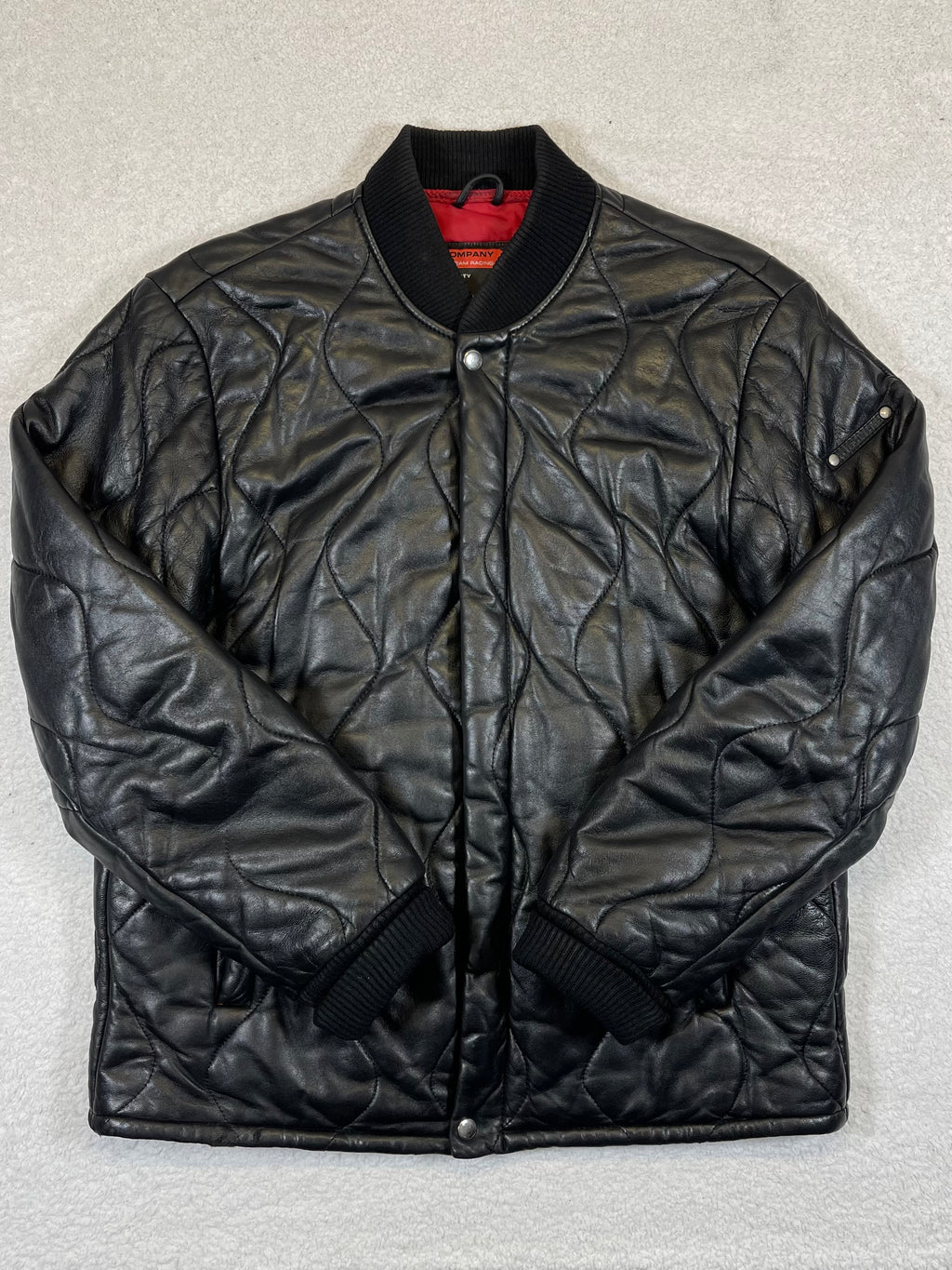 Polo Jeans Co. Ralph Lauren Vintage Quilted Lamb Leather Bomber Jacket