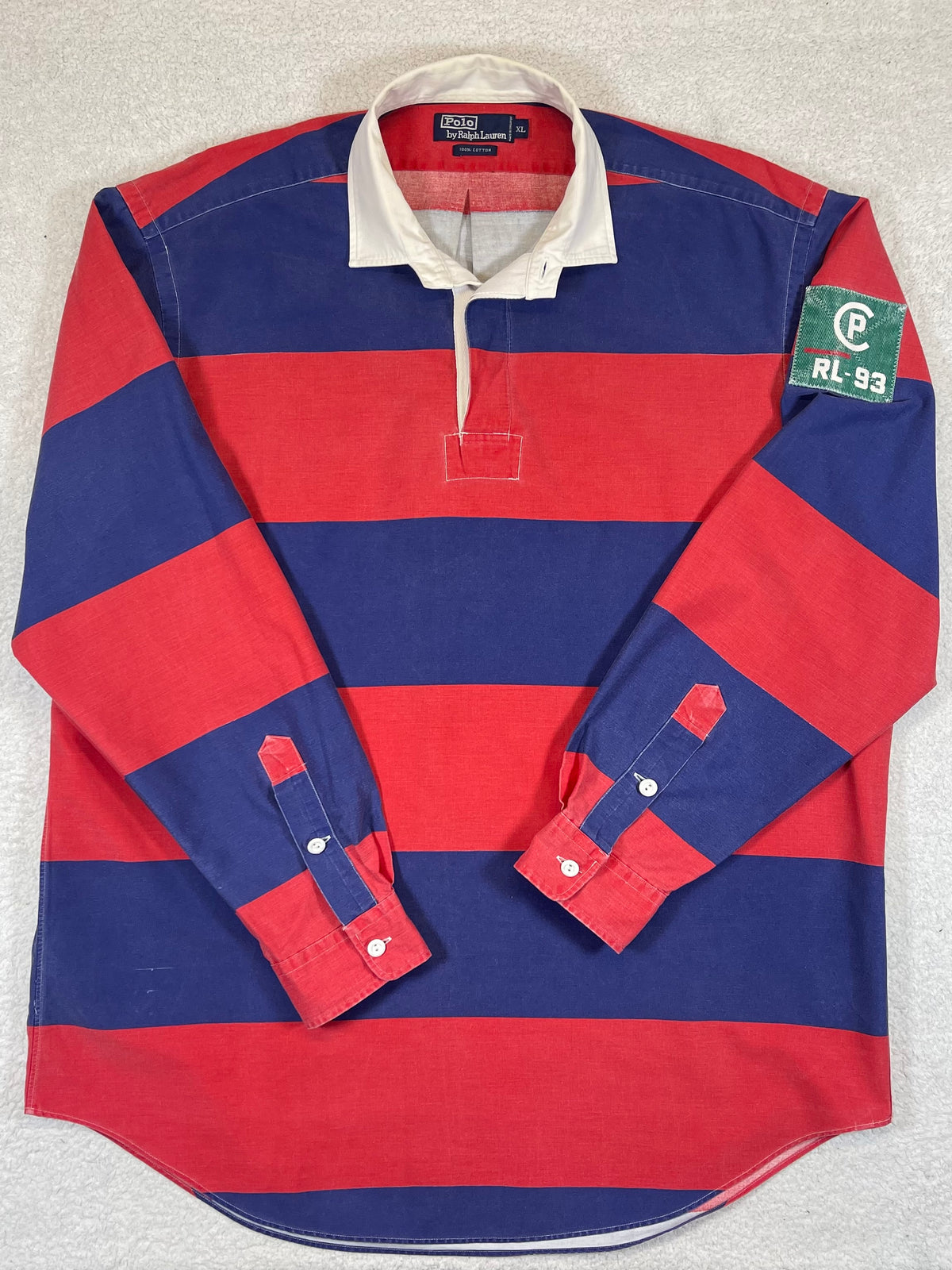 Polo by Ralph Lauren Vintage CP RL-93 Striped Rugby Shirt XL