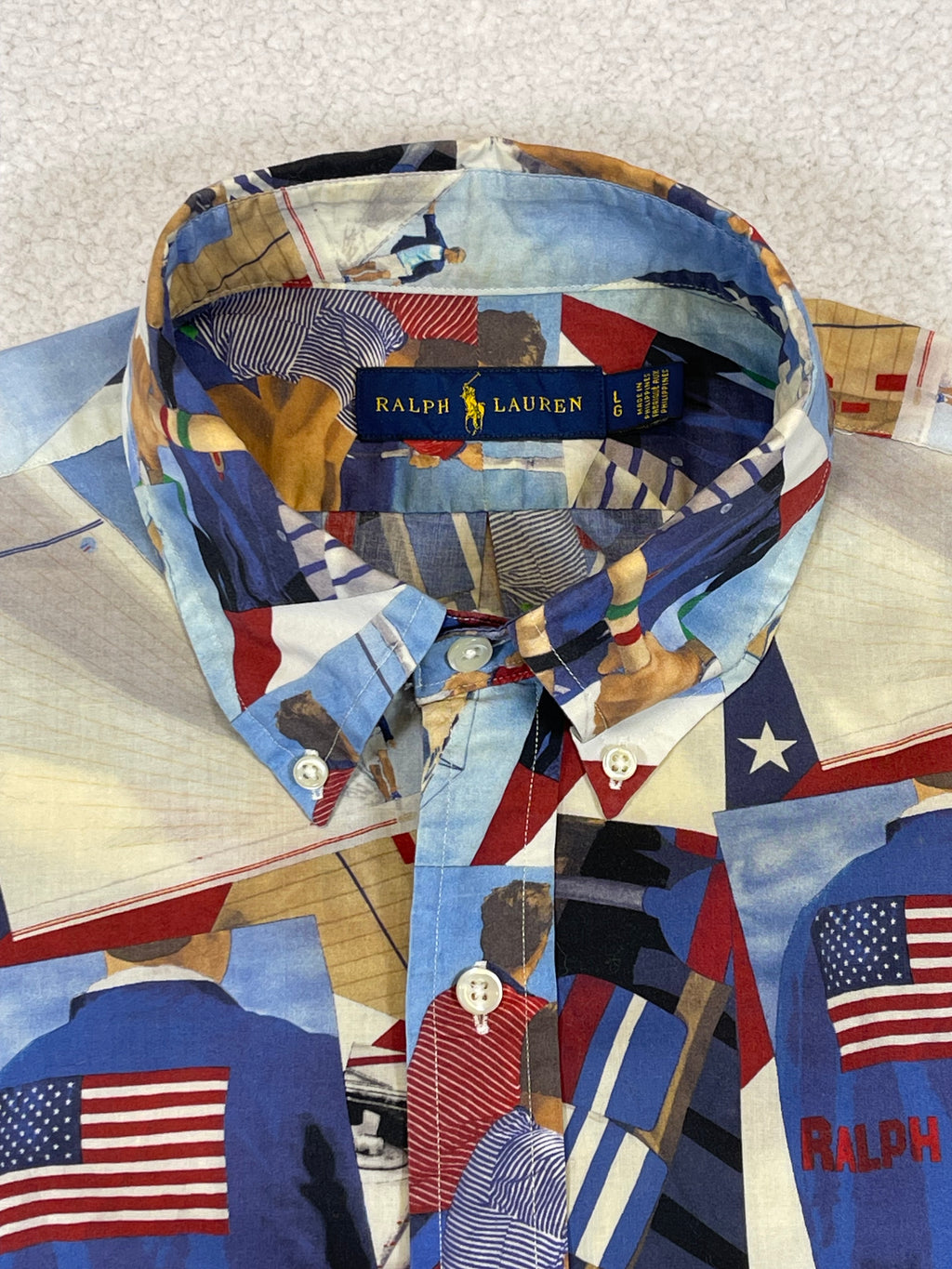 Ralph Lauren CP RL-92 Patchwork Poplin Shirt