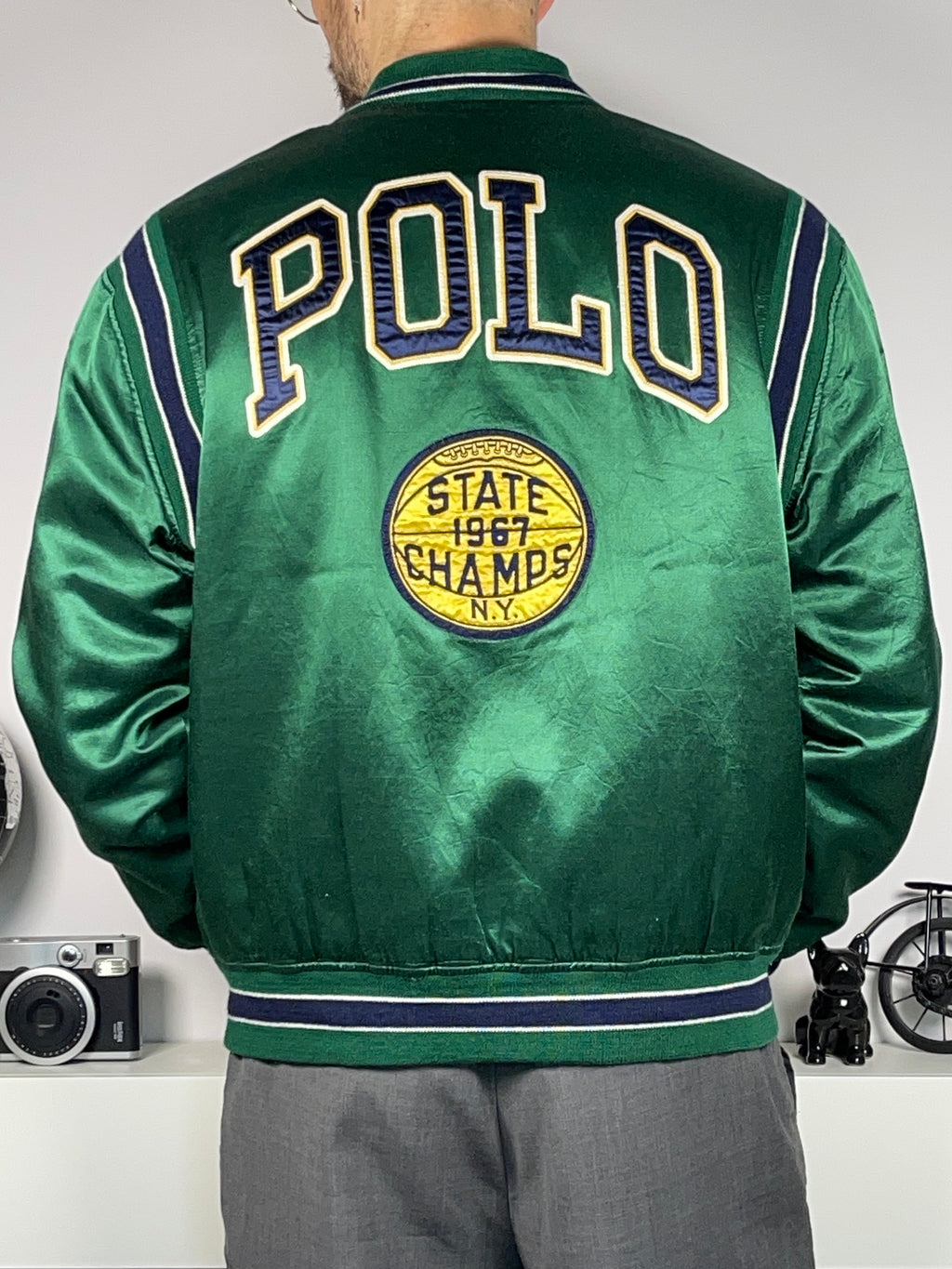 Polo Ralph Lauren Satin Varsity Jacket (2023)