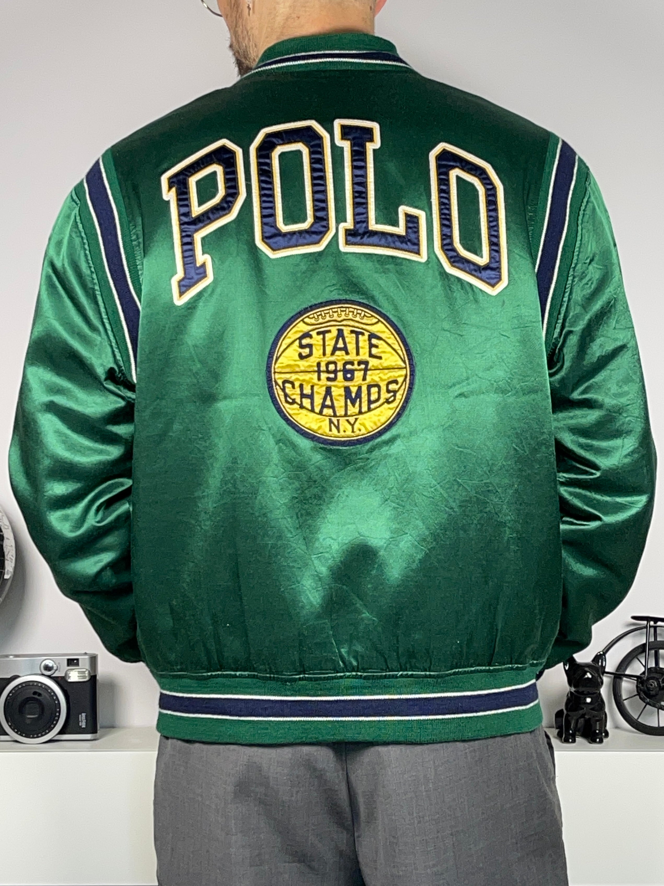 Polo Ralph Lauren Satin Varsity Jacket (2023)