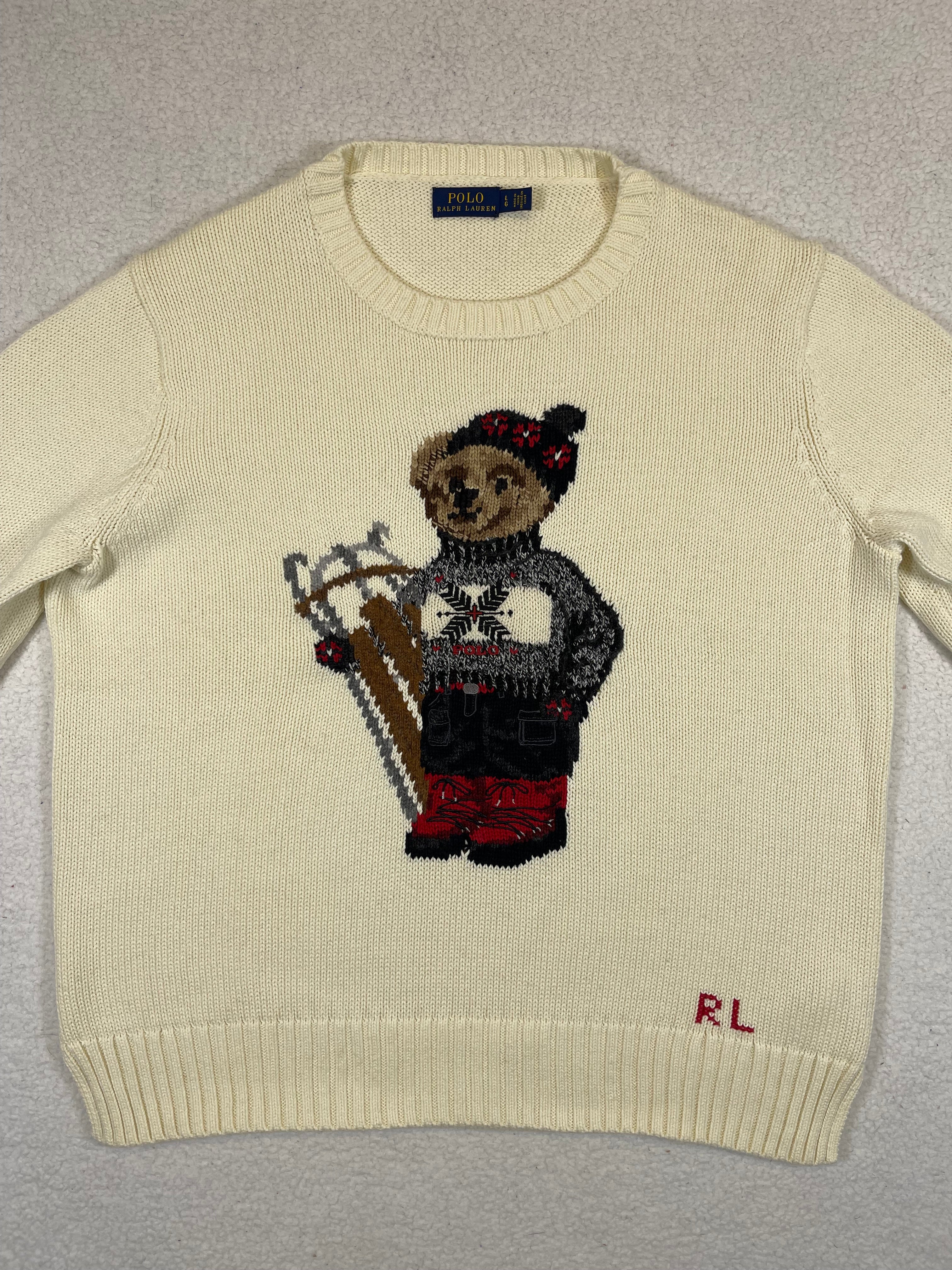 Polo Ralph Lauren Sled Polo Bear Cotton Sweater