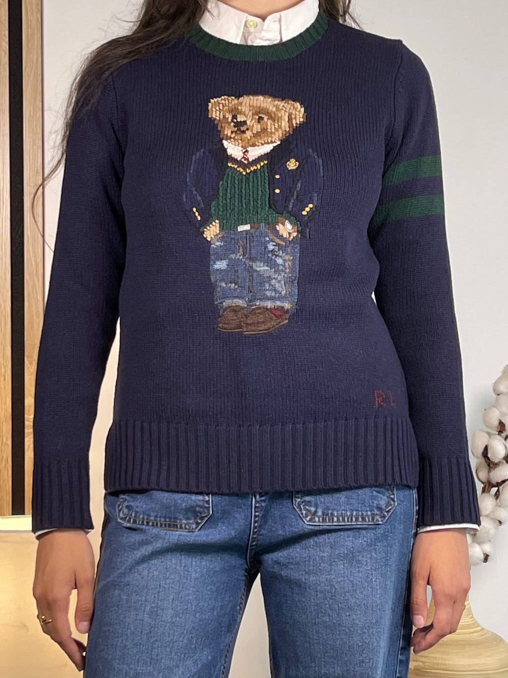Polo Ralph Lauren Preppy Polo Bear Wool Sweater