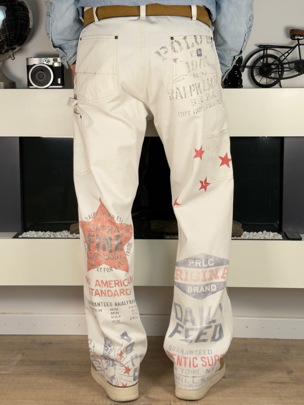 Polo Ralph Lauren Patterned Carpenter Canvas Trousers