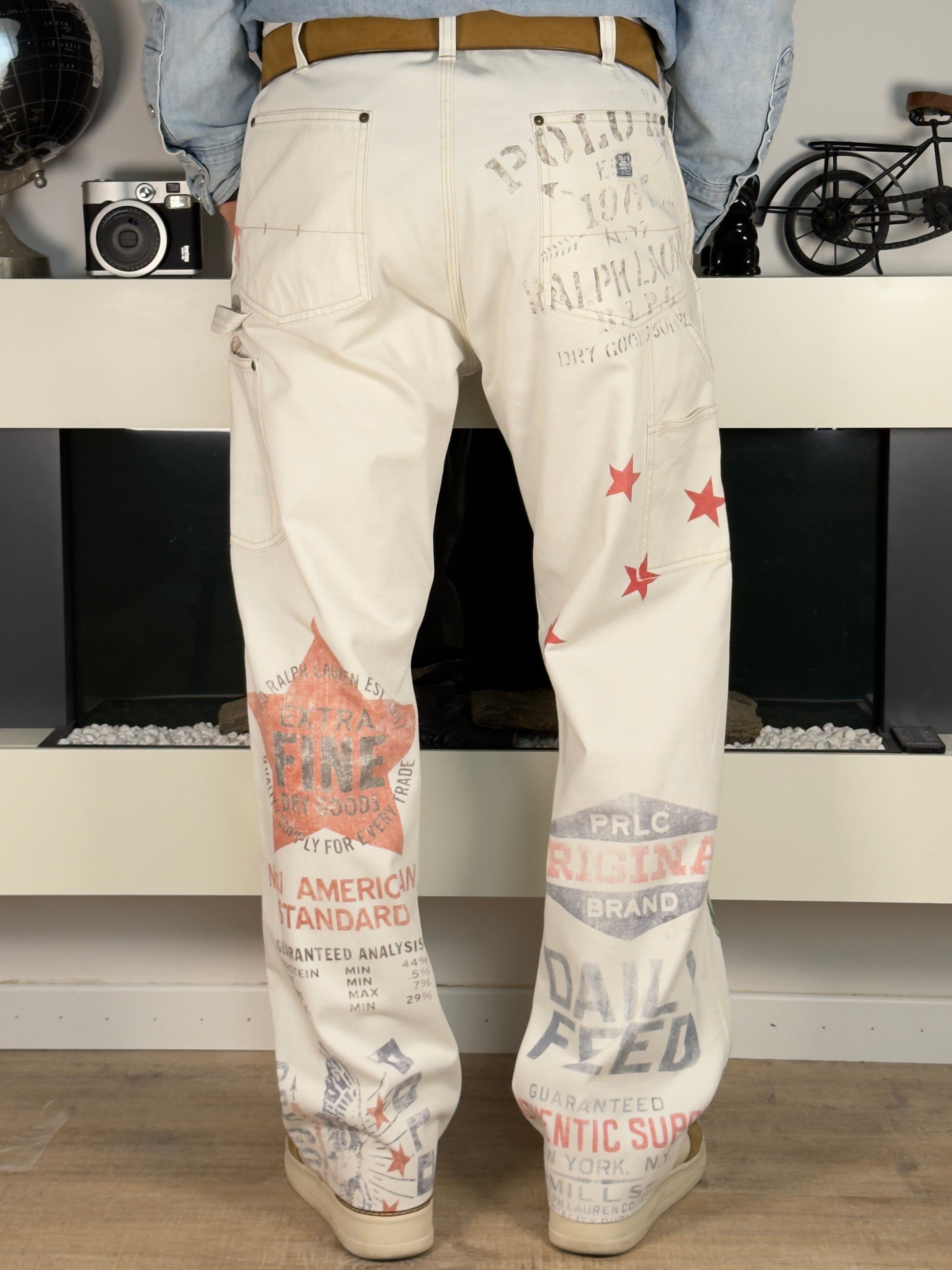 Polo Ralph Lauren Patterned Carpenter Canvas Trousers