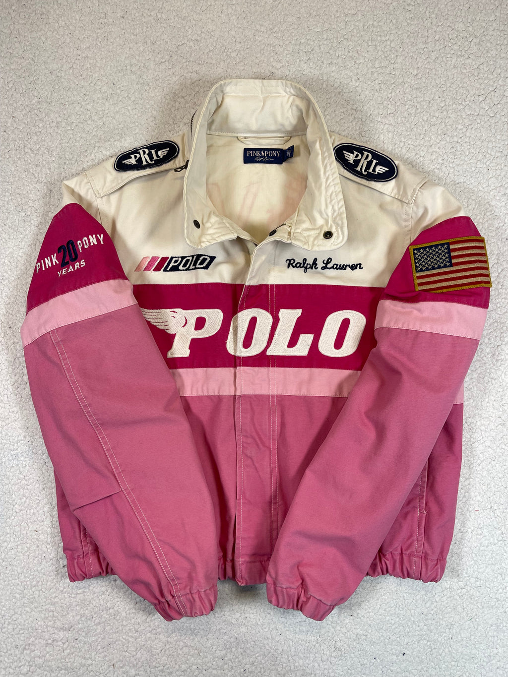 Pink Pony Ralph Lauren Racing Canvas Jacket