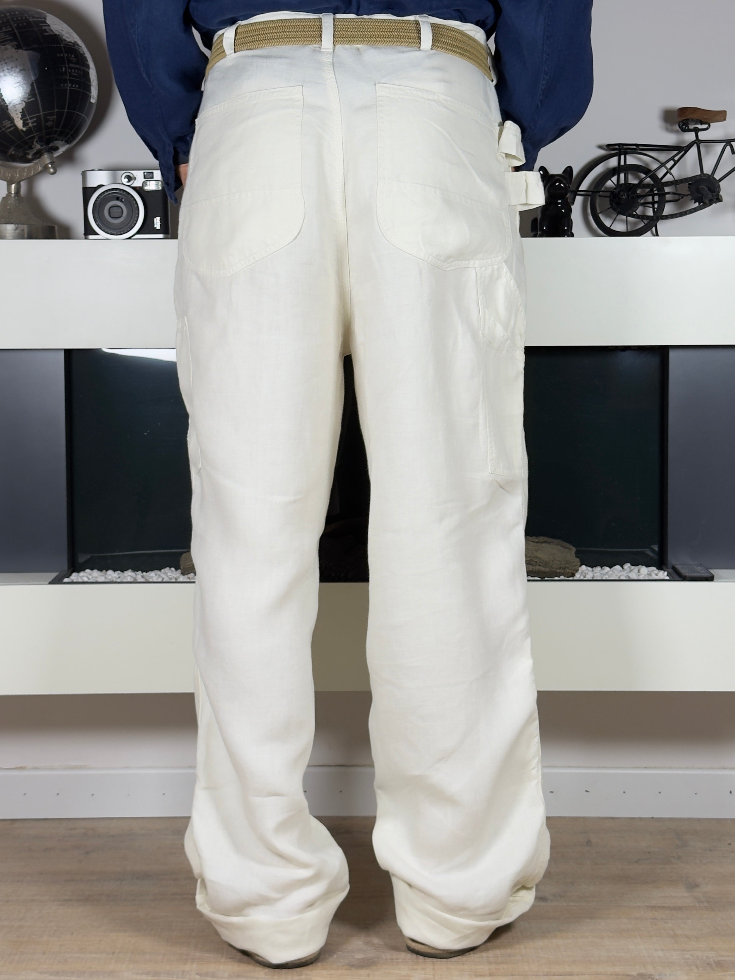 Polo Ralph Lauren Linen Carpenter Trousers (Vintage 2000s)