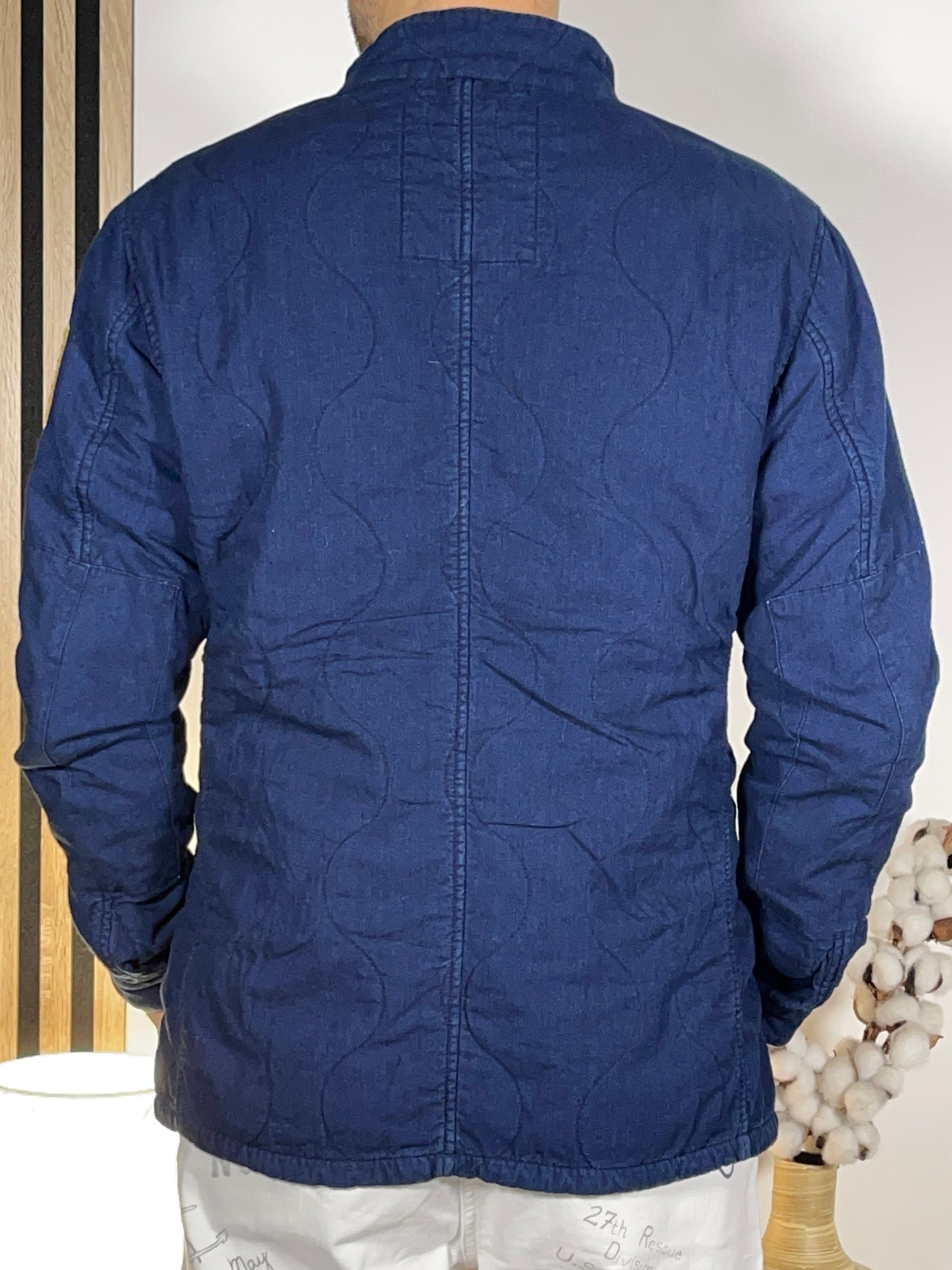 Ralph Lauren Denim & Supply Quilted Indigo Denim Field Jacket