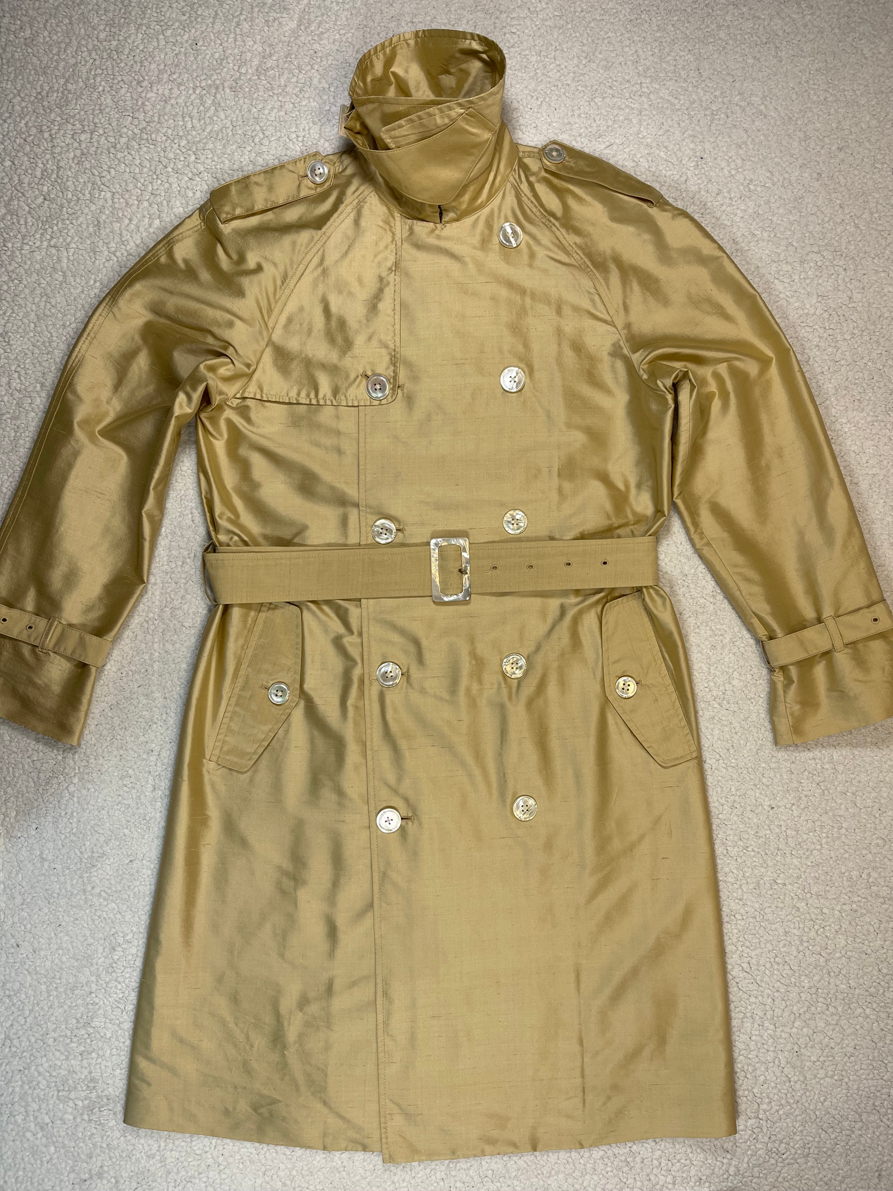 Ralph Lauren Wild Silk Belted Trench Coat (Vintage)