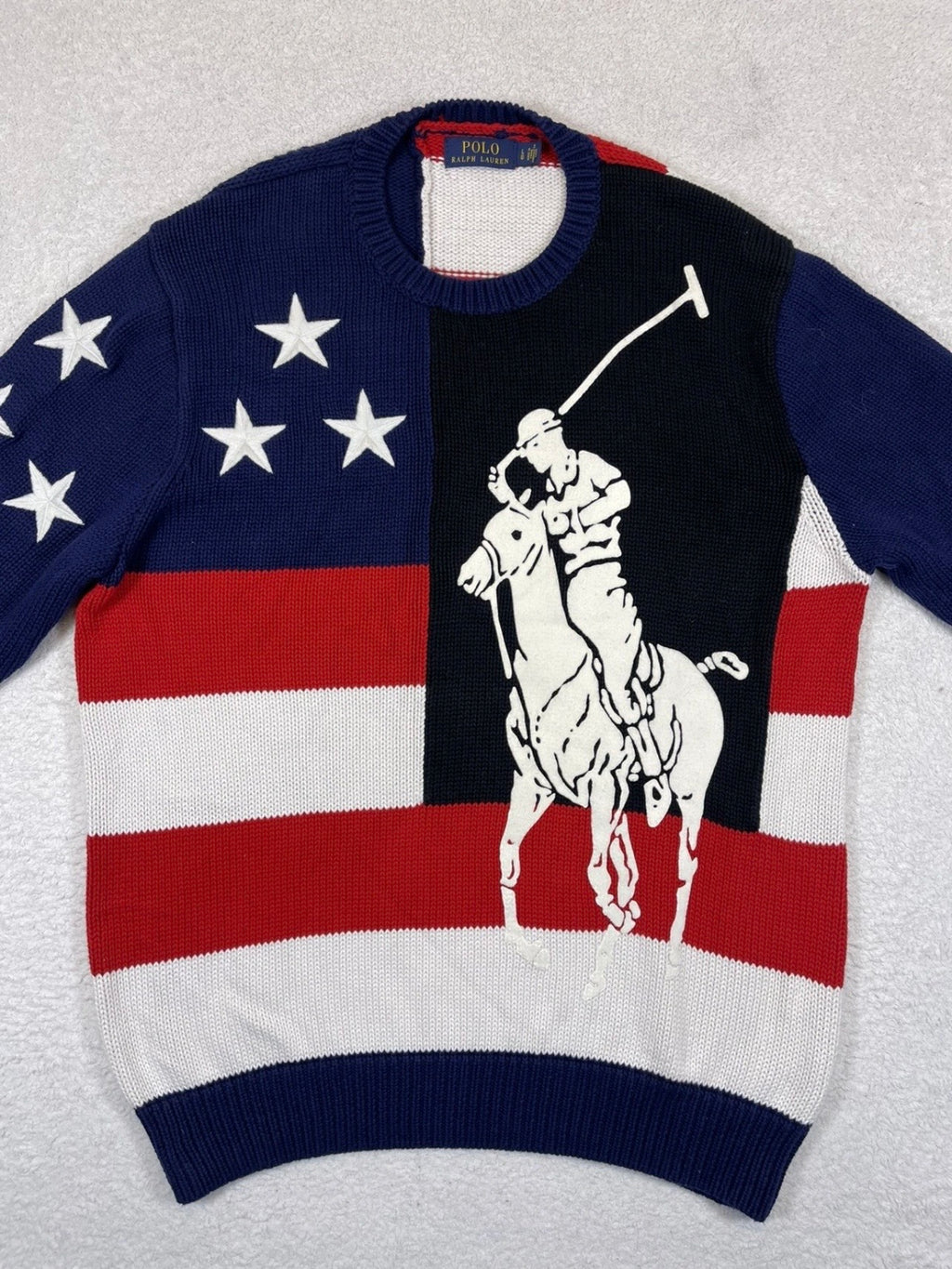 Polo Ralph Lauren Big Pony Flag Cotton Sweater