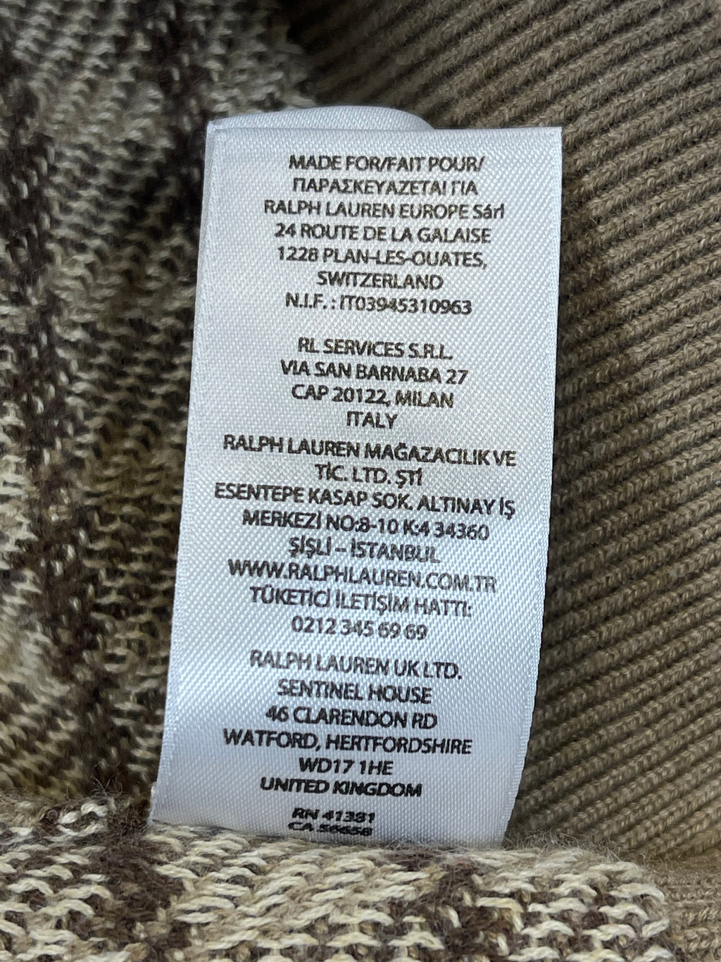 Polo Ralph Lauren Cotton & Cashmere Argyle Sweater Vest (2021)