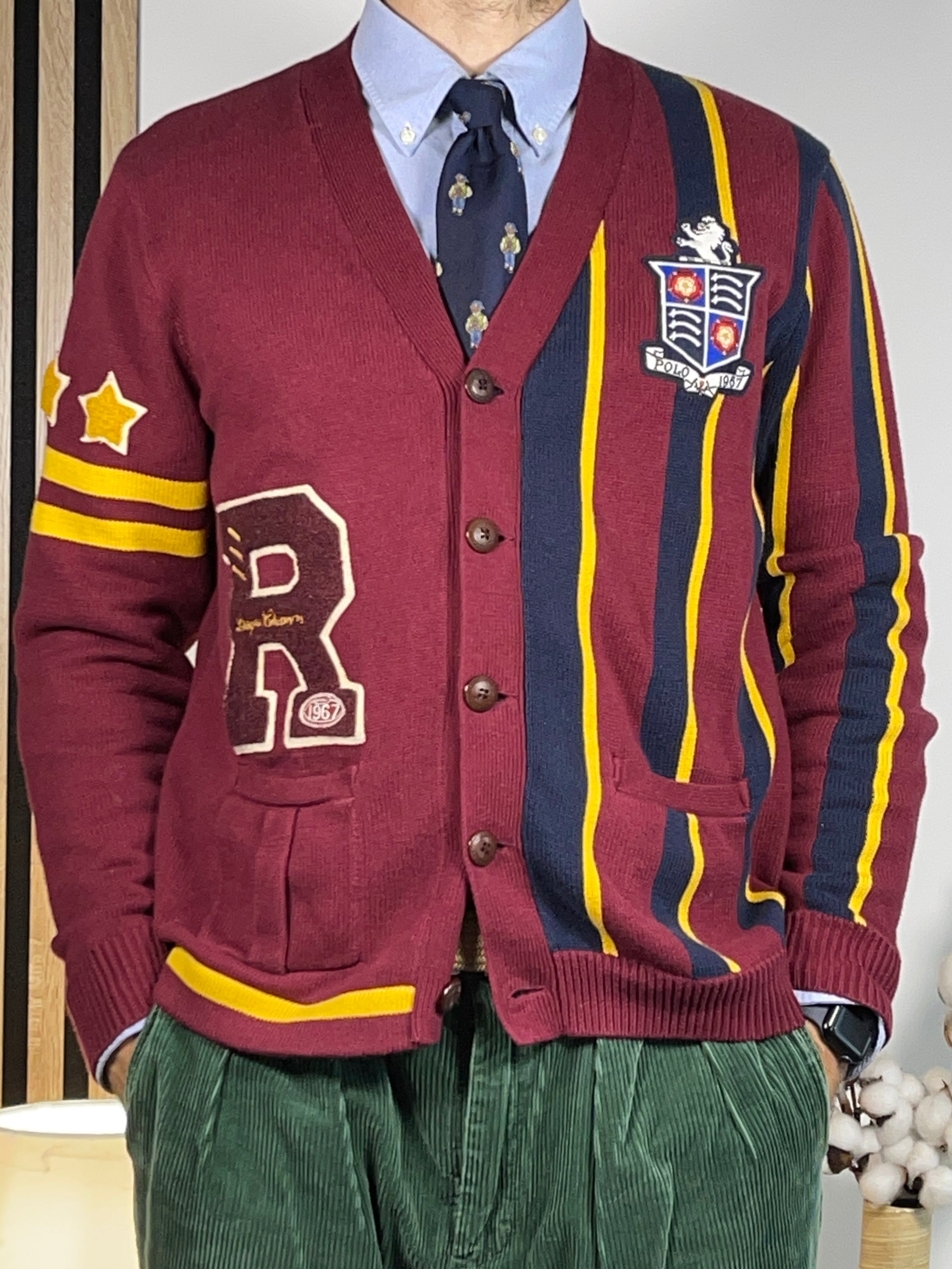 Polo Ralph Lauren Collegiate Crest Cotton Cardigan