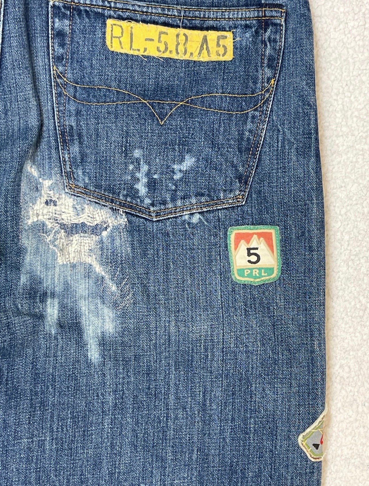 Polo Ralph Lauren Expedition Vintage Classic Fit Aged Denim Jeans (2022)