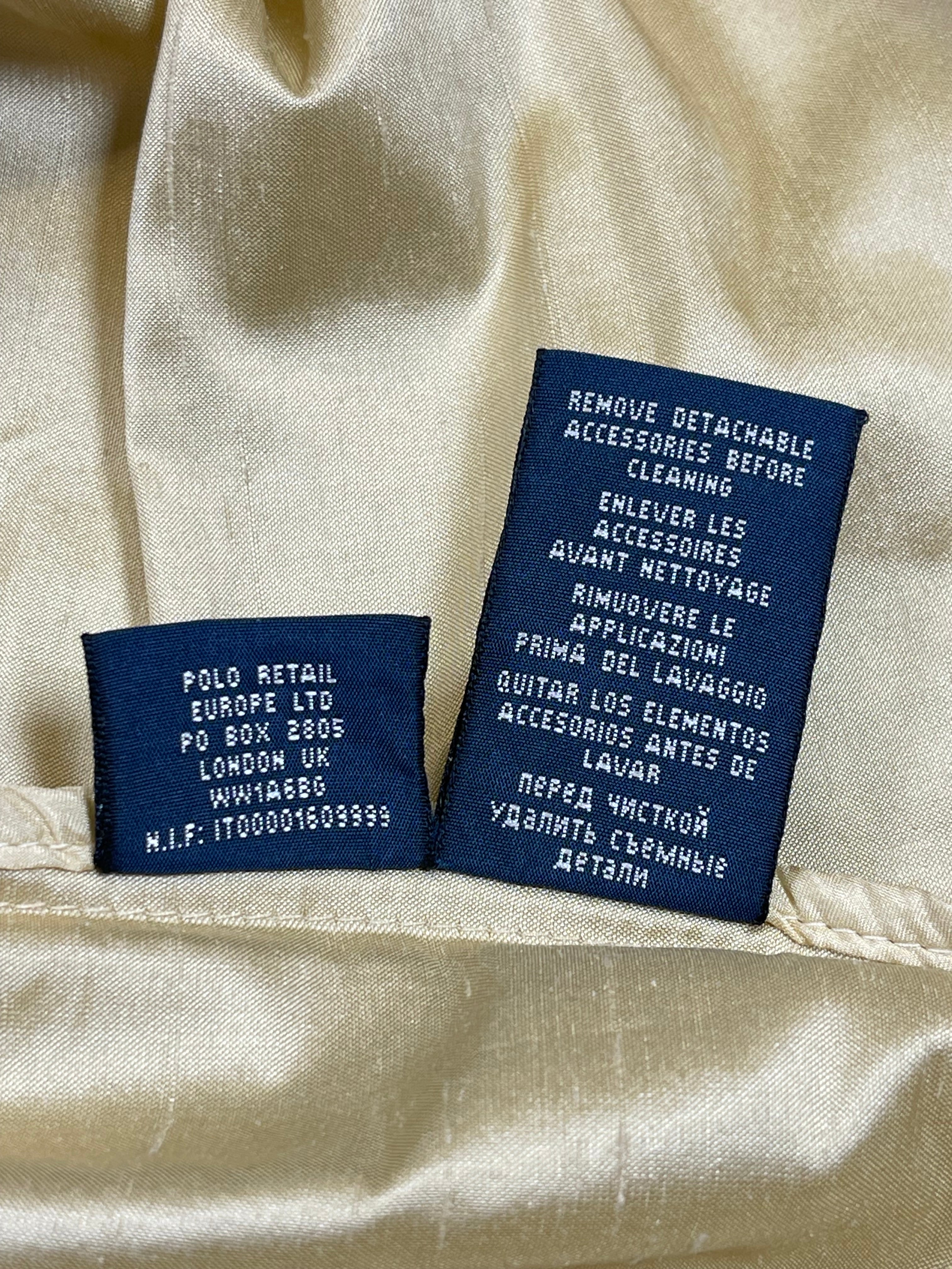 Ralph Lauren Wild Silk Belted Trench Coat (Vintage)