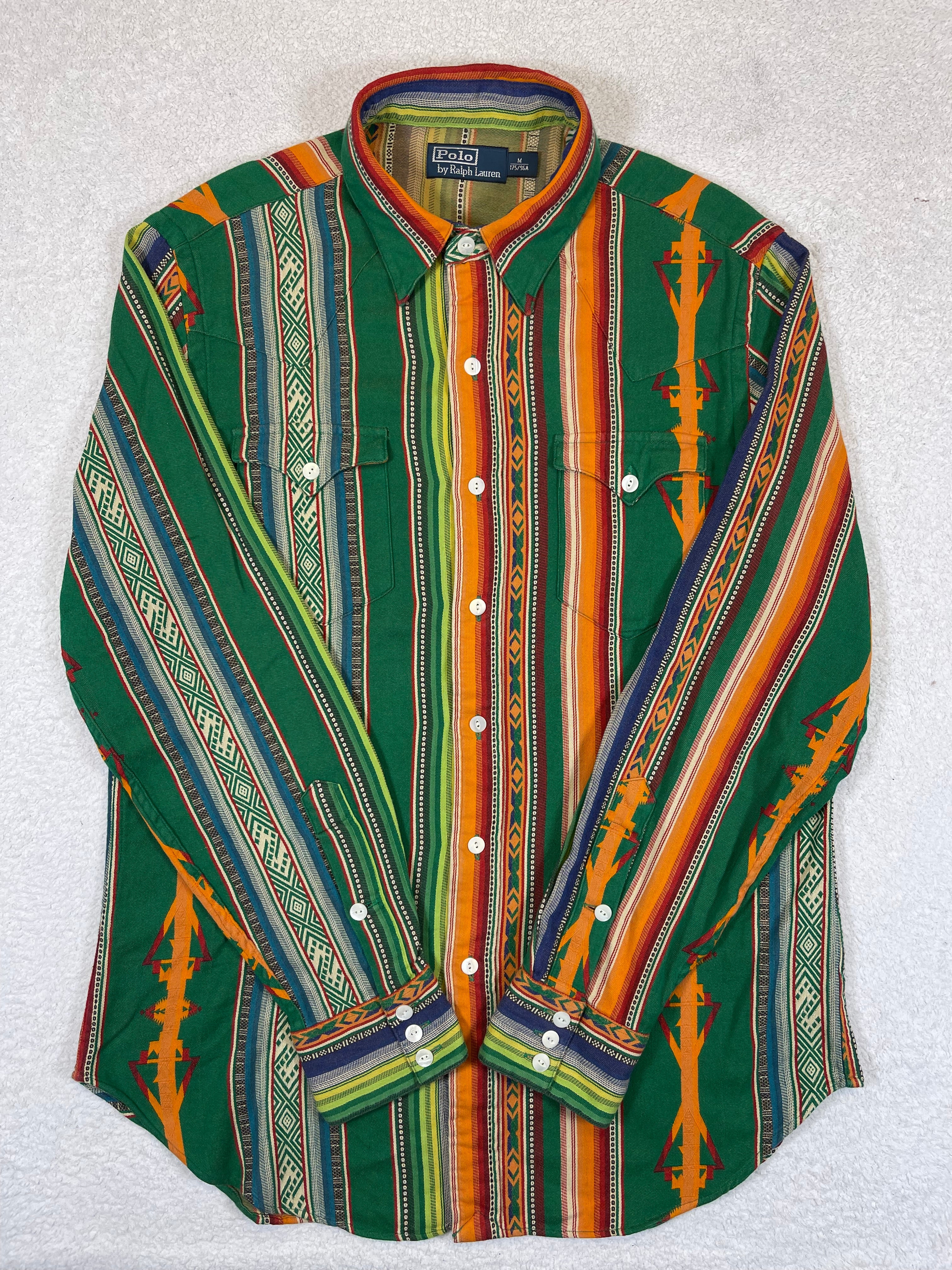 Polo by Ralph Lauren Woven Aztec Western Shirt (Vintage)