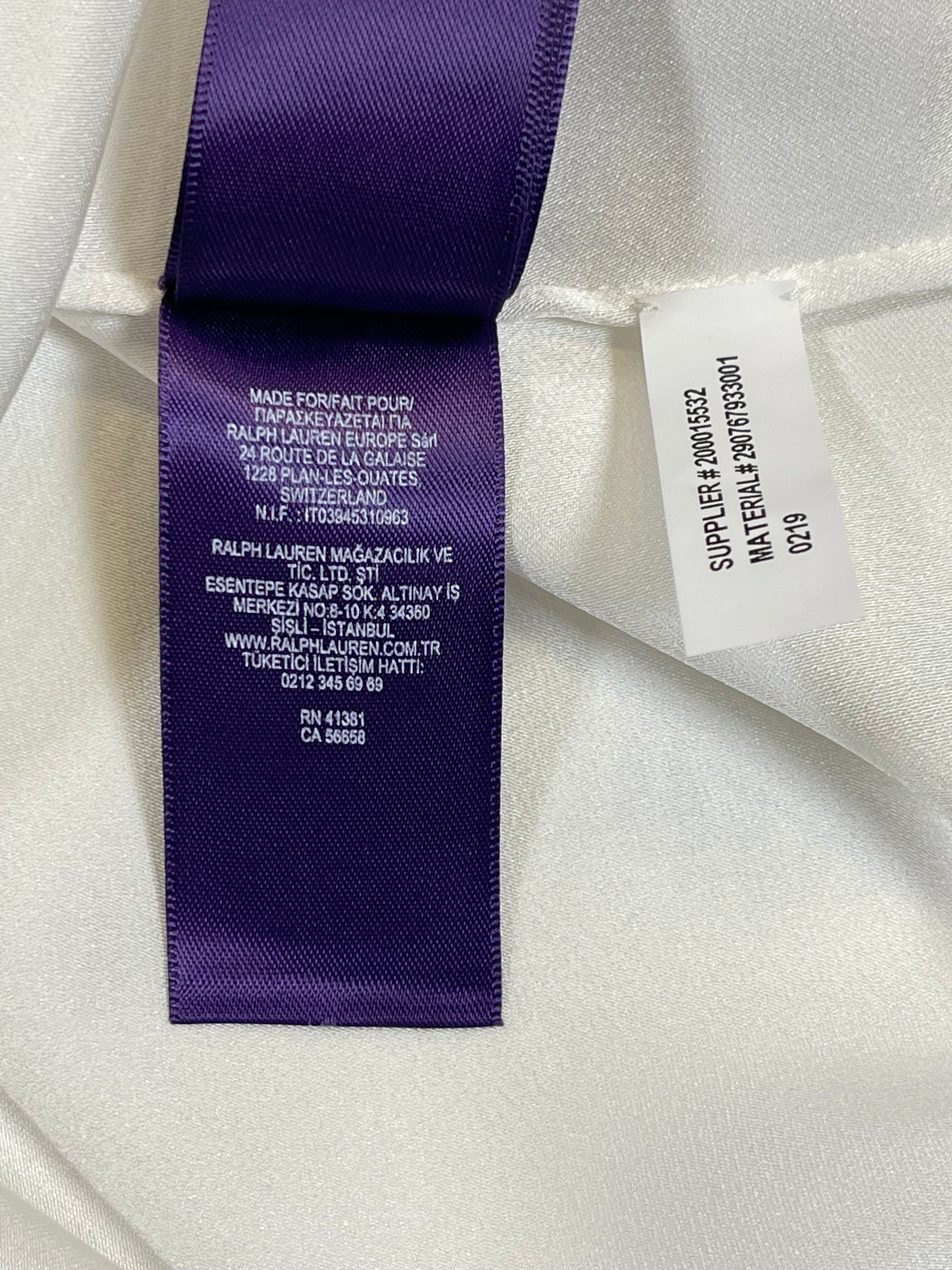 Ralph Lauren Collection Embroidered Satin Western Shirt