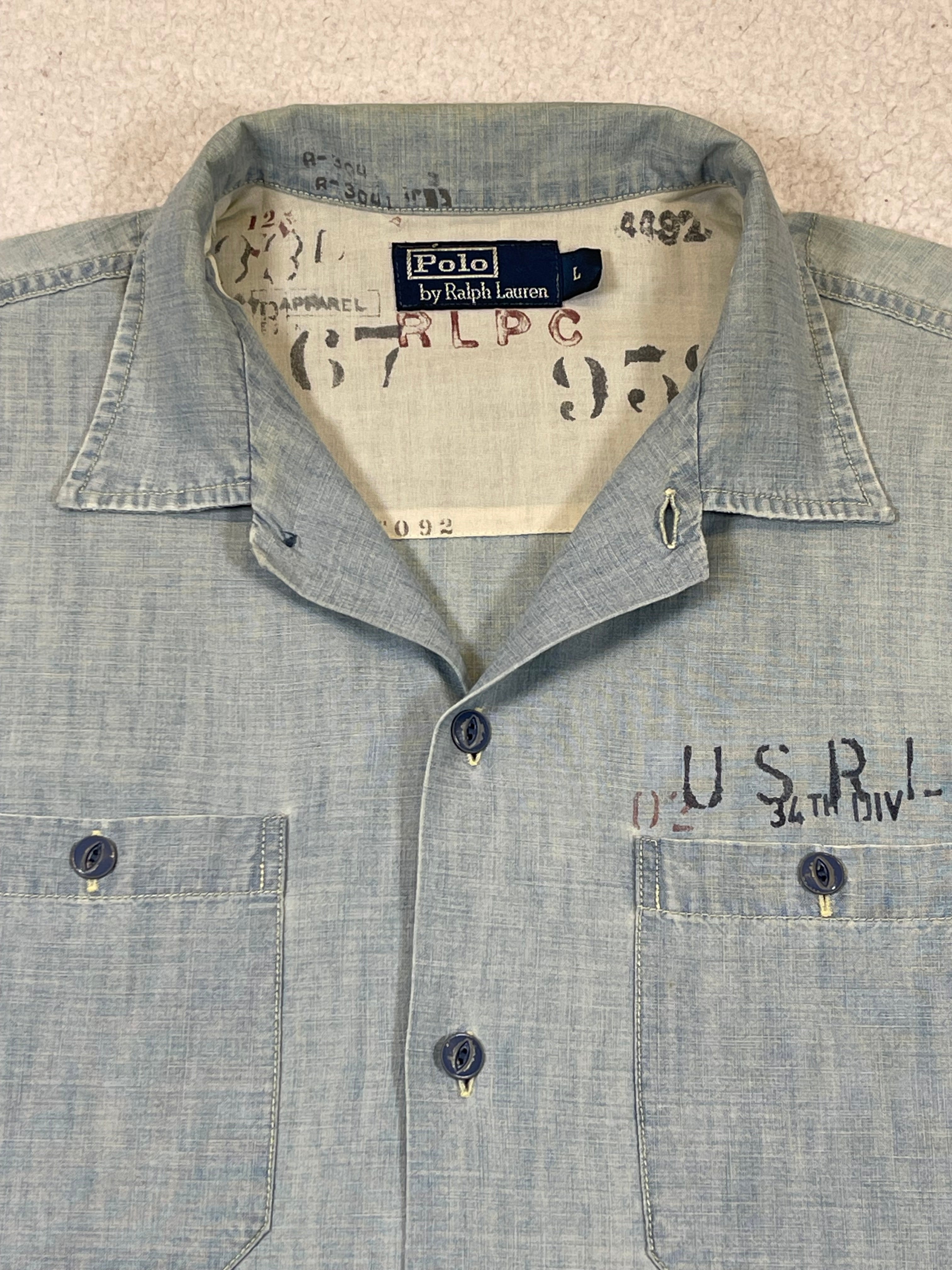 Polo Ralph Lauren Chambray Workwear Shirt (Vintage 2000s)