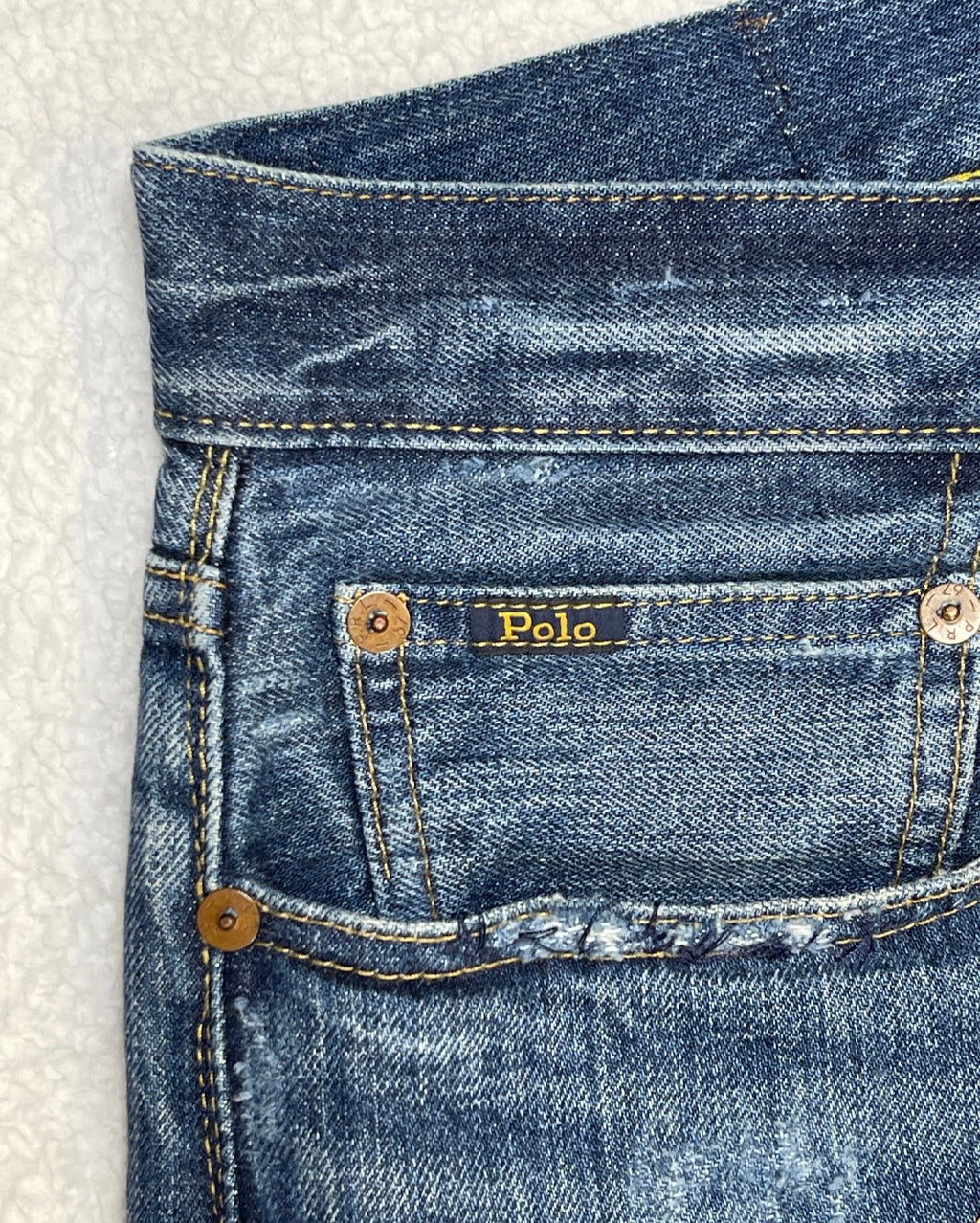 Polo Ralph Lauren Expedition Vintage Classic Fit Aged Denim Jeans (2022)