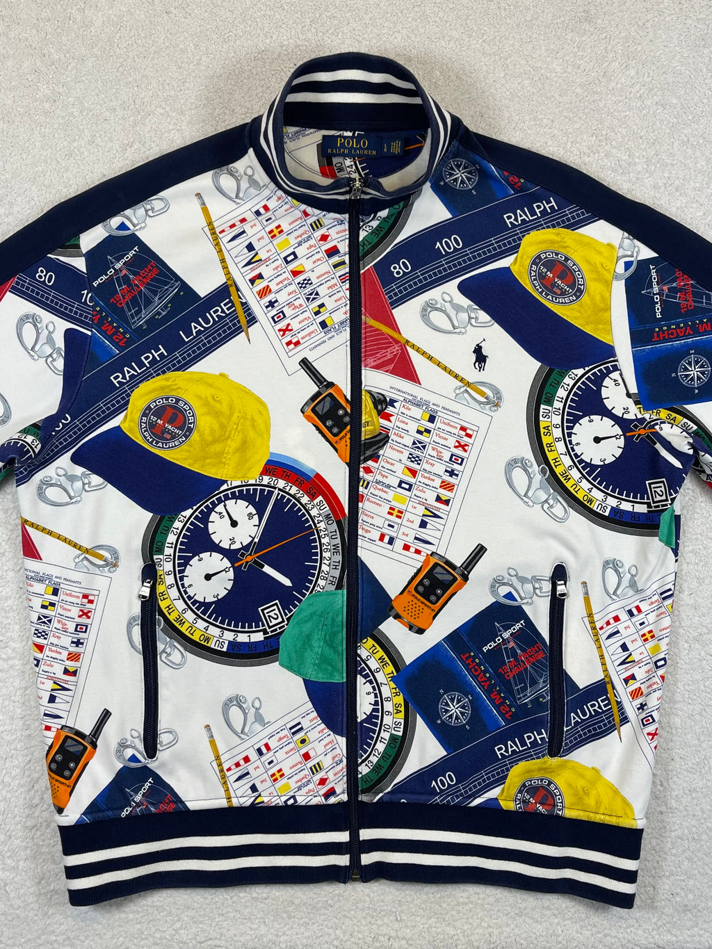 Polo Ralph Lauren Nautical Racing Full-Zip Cotton Jacket L