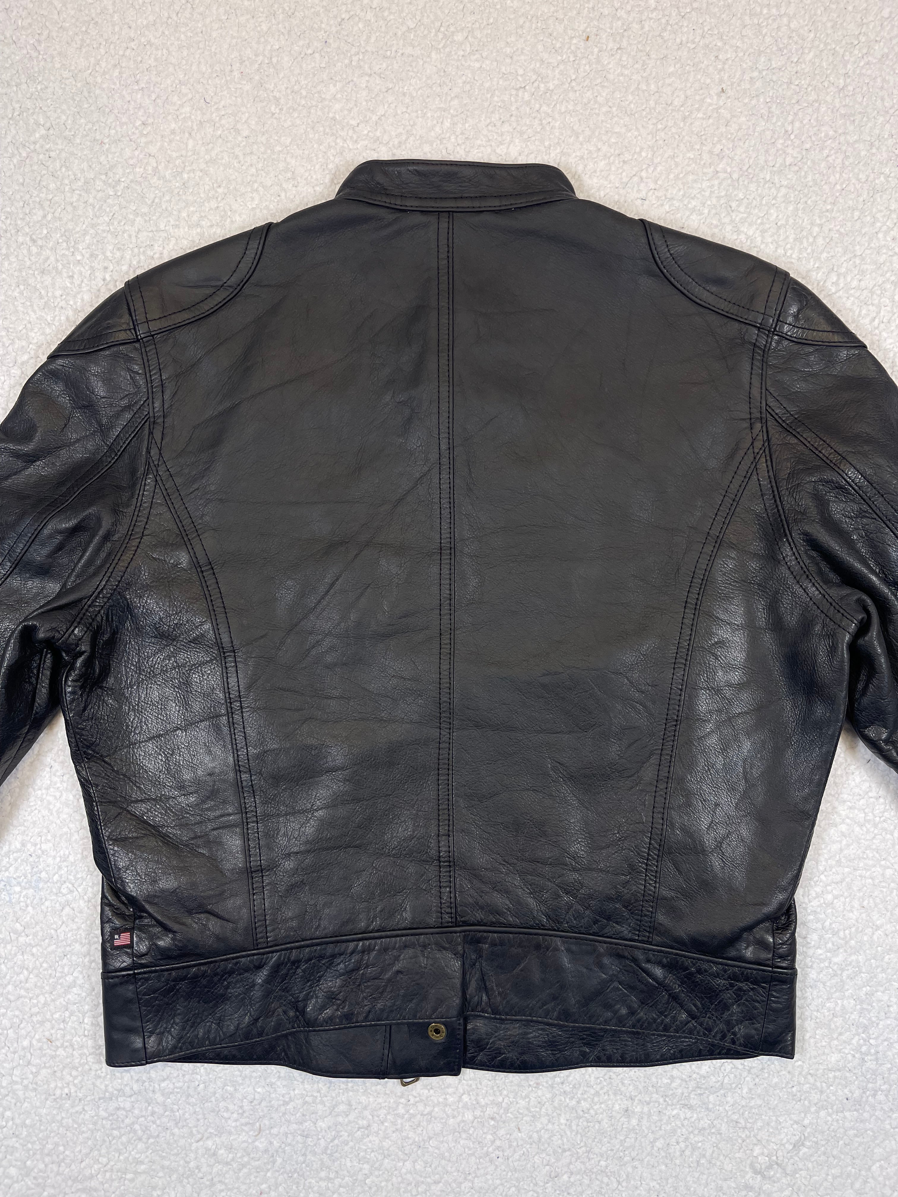 Polo Jeans Co. Ralph Lauren Vintage Genuine Cowhide Motorcycle Jacket