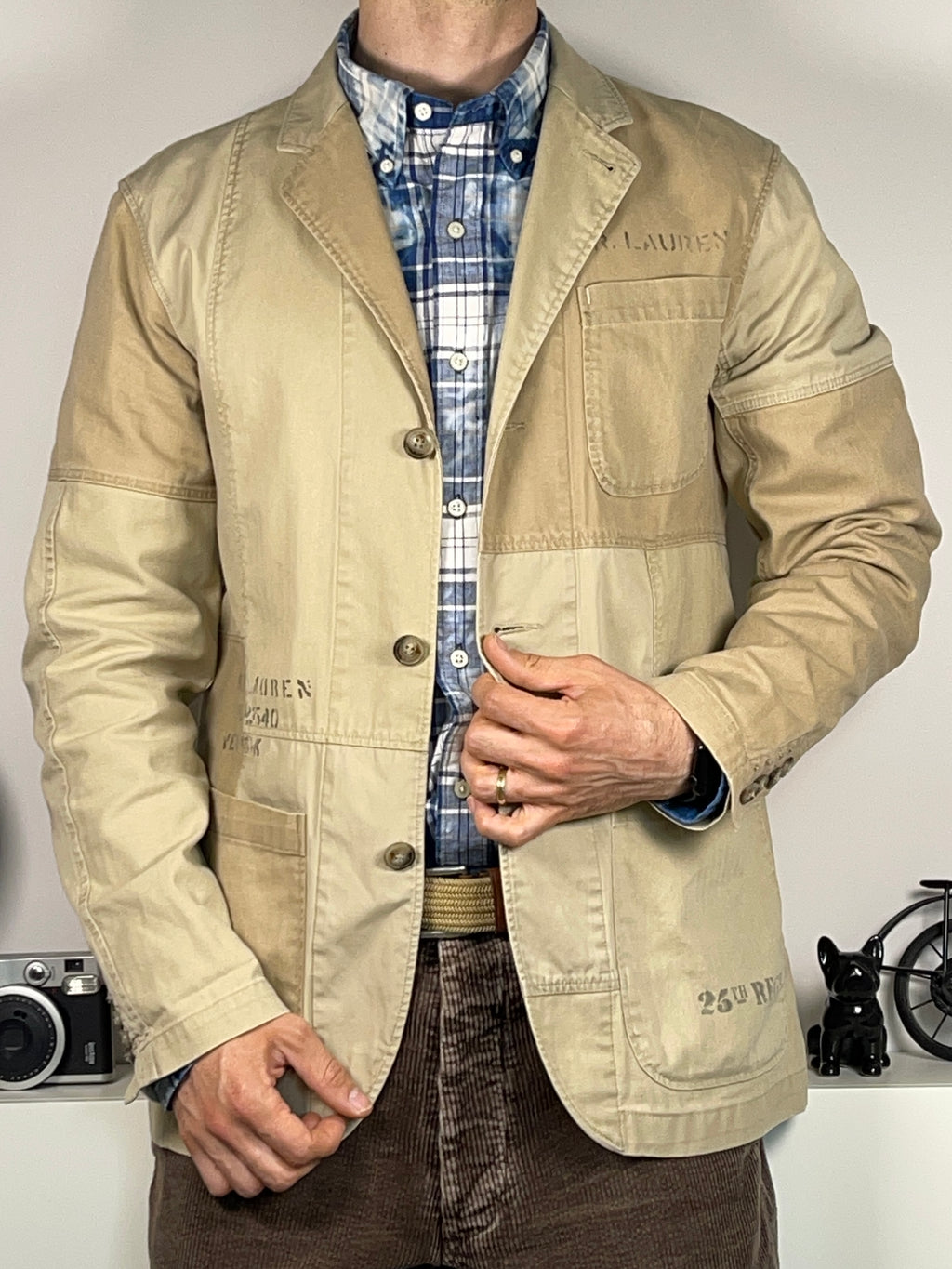 Polo Ralph Lauren Patchwork Utility Blazer