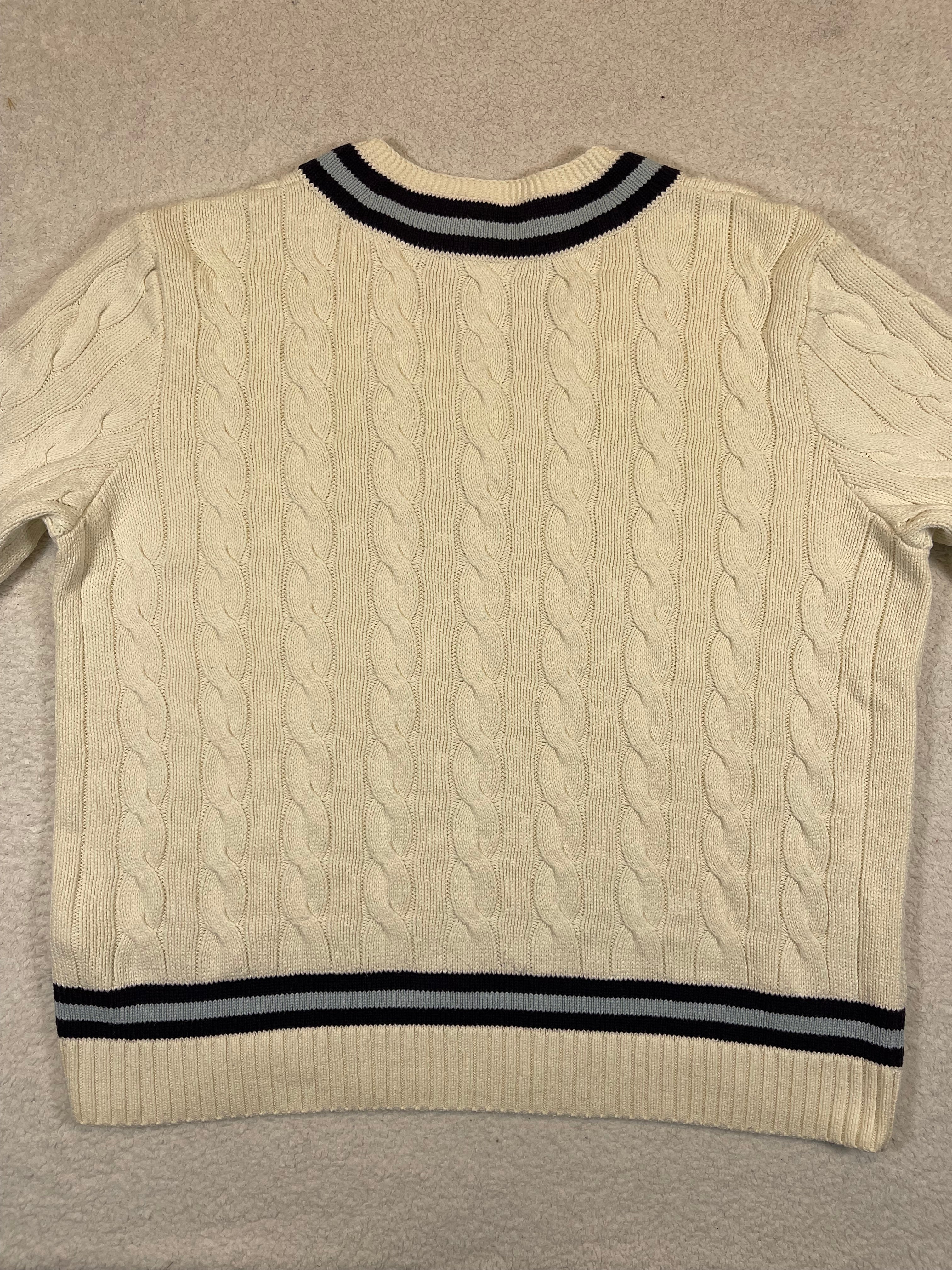 Polo Ralph Lauren Iconic Cable-Knit Cricket Sweater (2023)