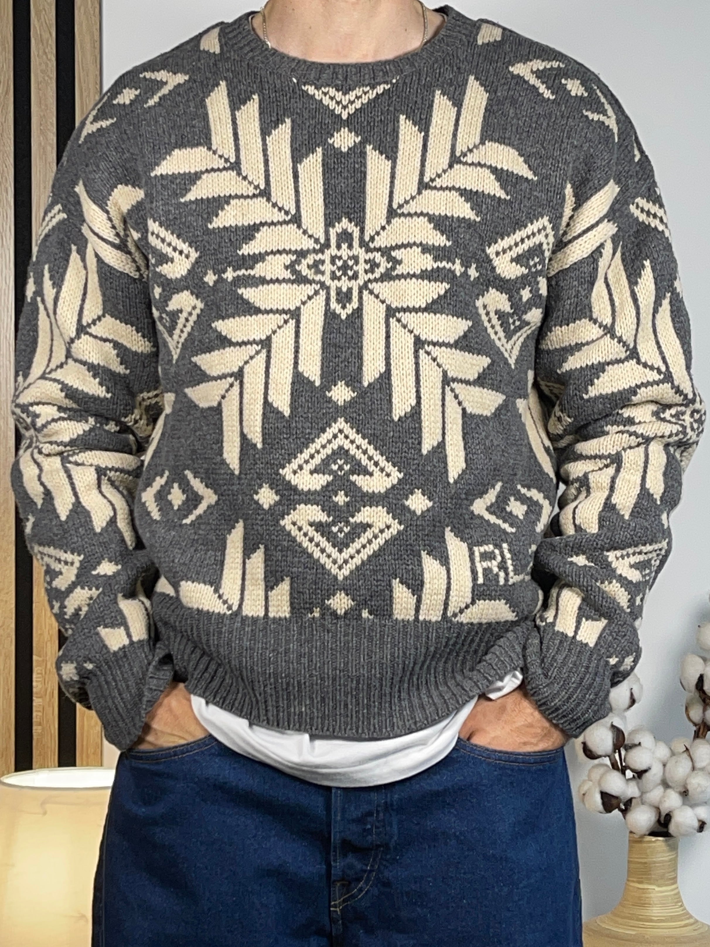 Polo by Ralph Lauren Snowflake Intarsia Wool Sweater (2022)