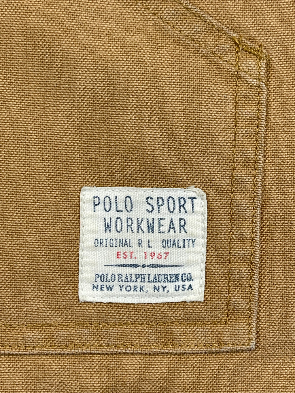 Ralph Lauren Polo Sport Vintage Lined Canvas Workwear Jacket L