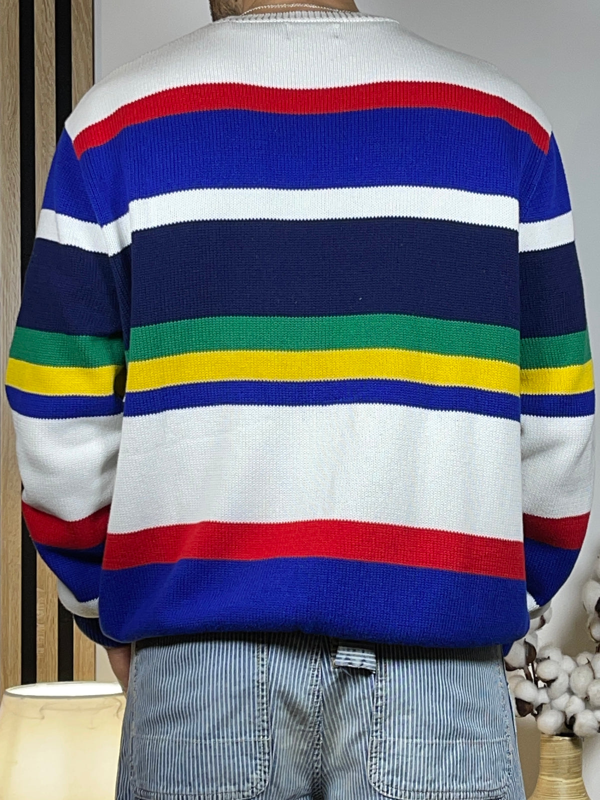 Polo Ralph Lauren Nautical-Inspired Striped Cotton Sweater XL