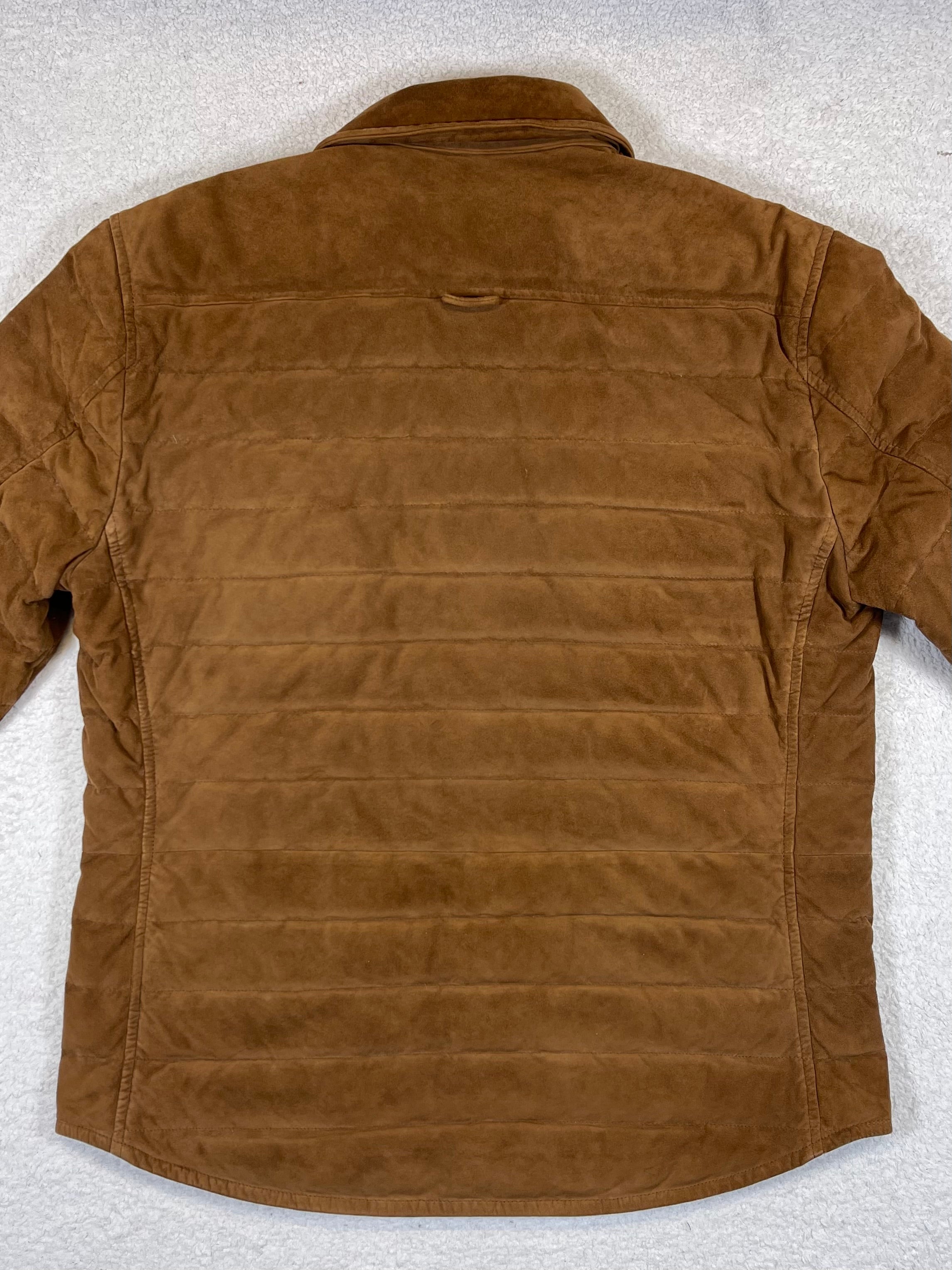 Polo Ralph Lauren Quilted Lamb Suede Down Jacket