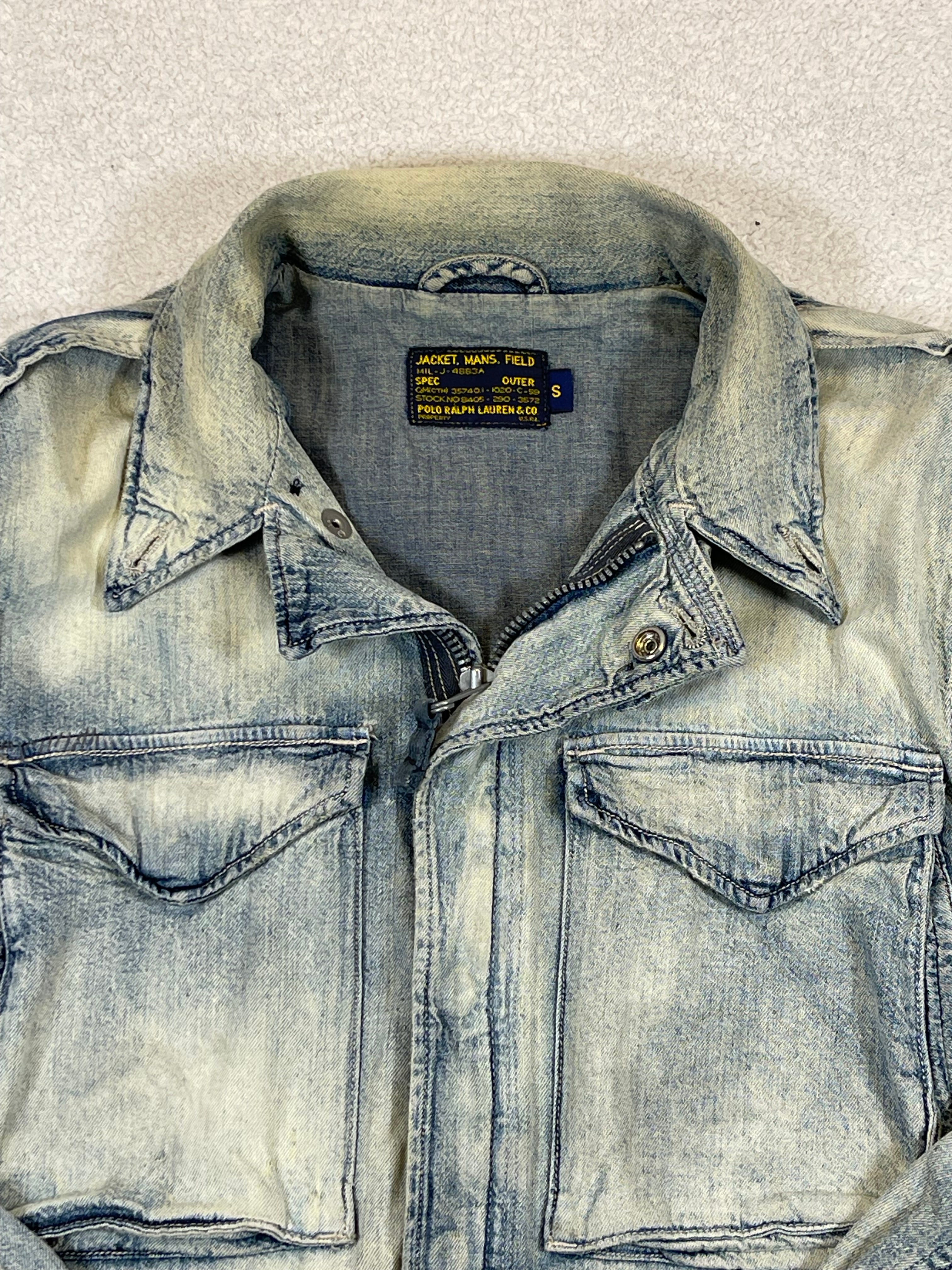 Polo Ralph Lauren & Co. Distressed Denim Field Jacket