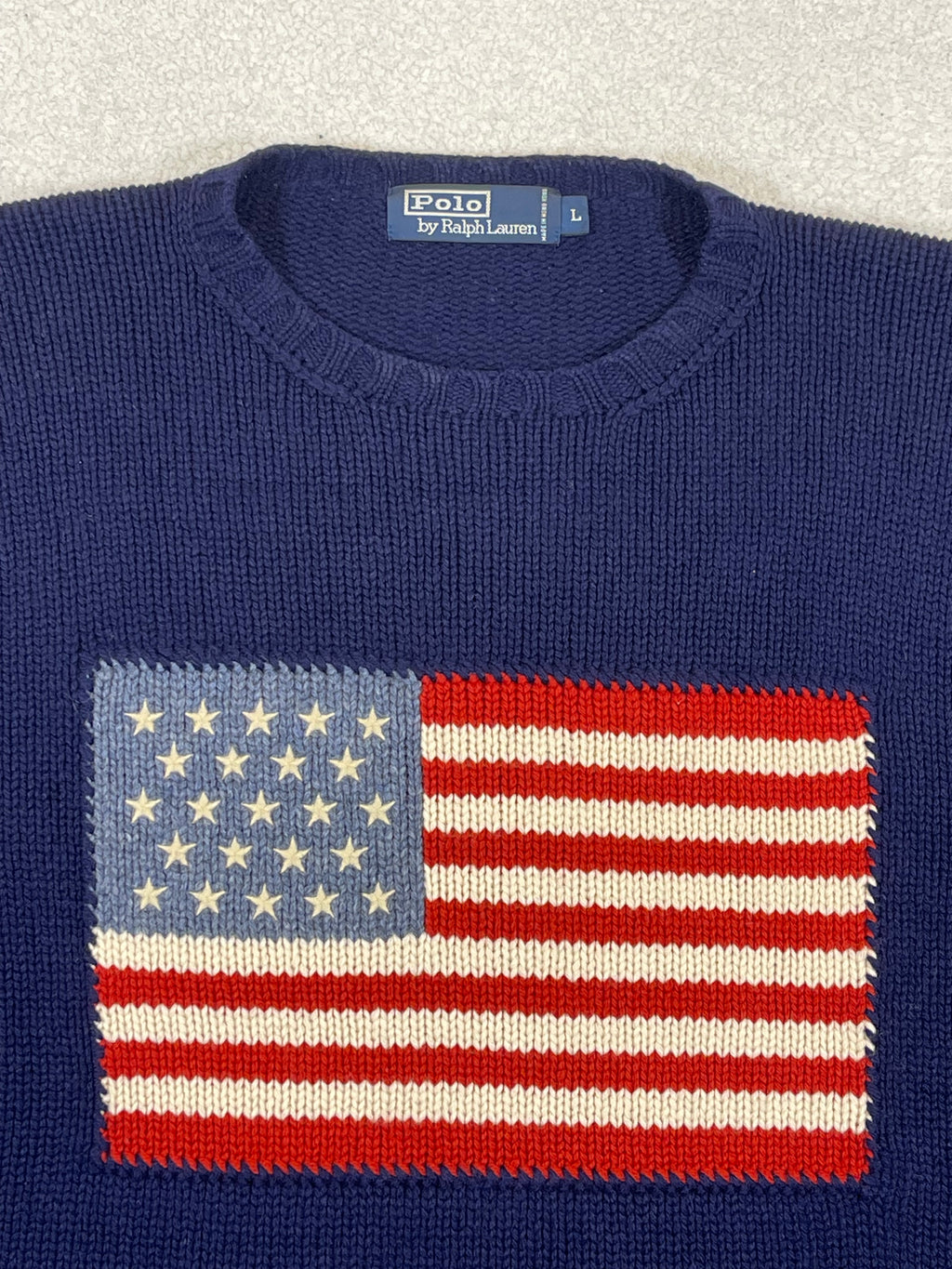 Polo Ralph Lauren Iconic American Flag Wool Sweater