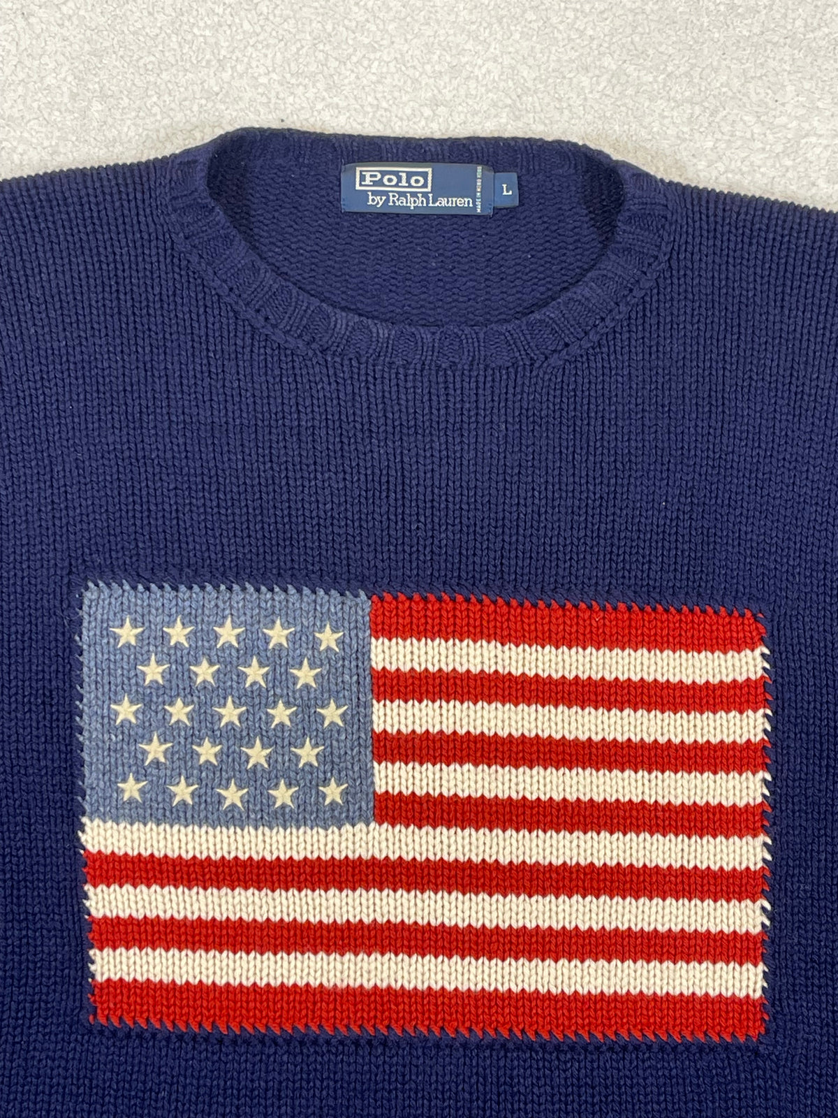 Polo Ralph Lauren Iconic American Flag Wool Sweater