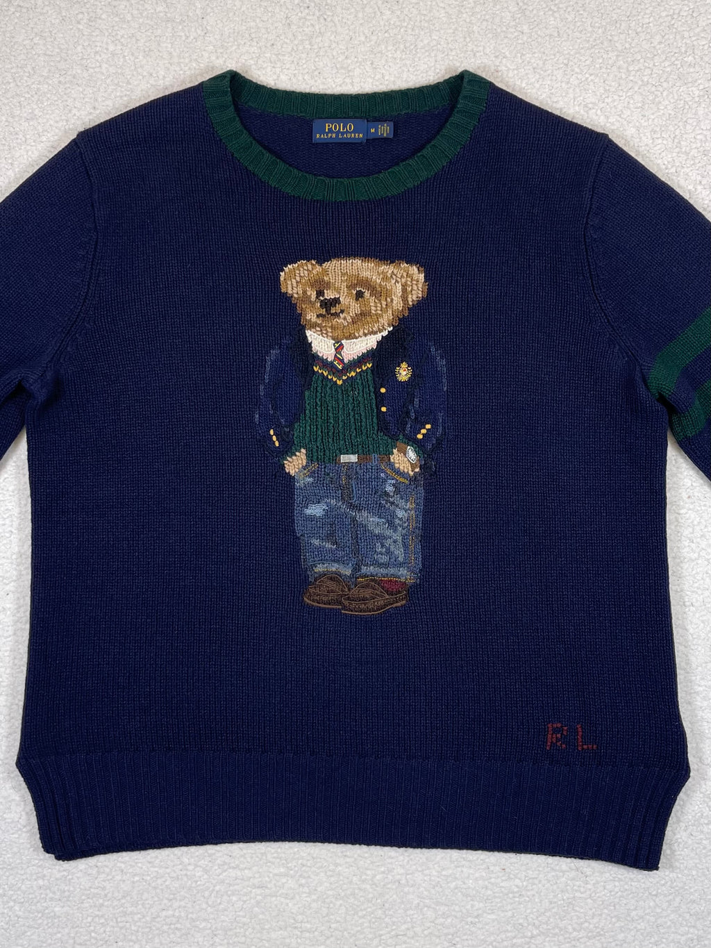 Polo Ralph Lauren Preppy Polo Bear Wool Sweater