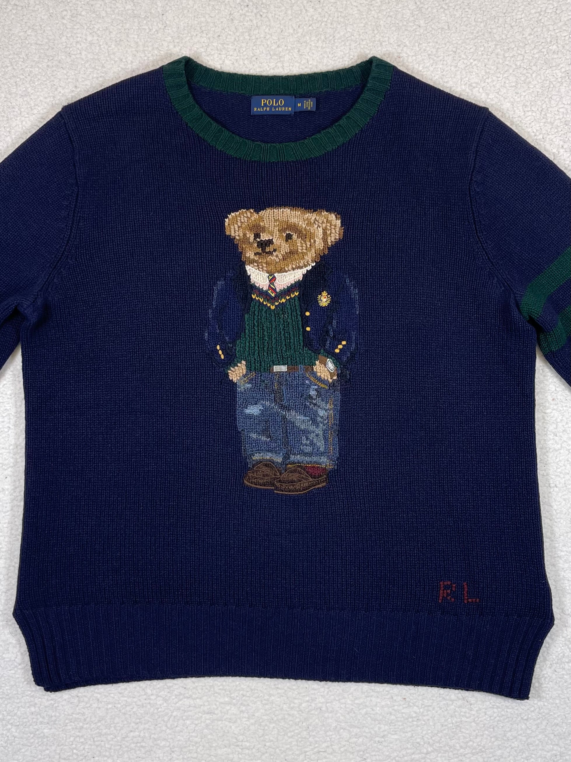 Polo Ralph Lauren Preppy Polo Bear Wool Sweater