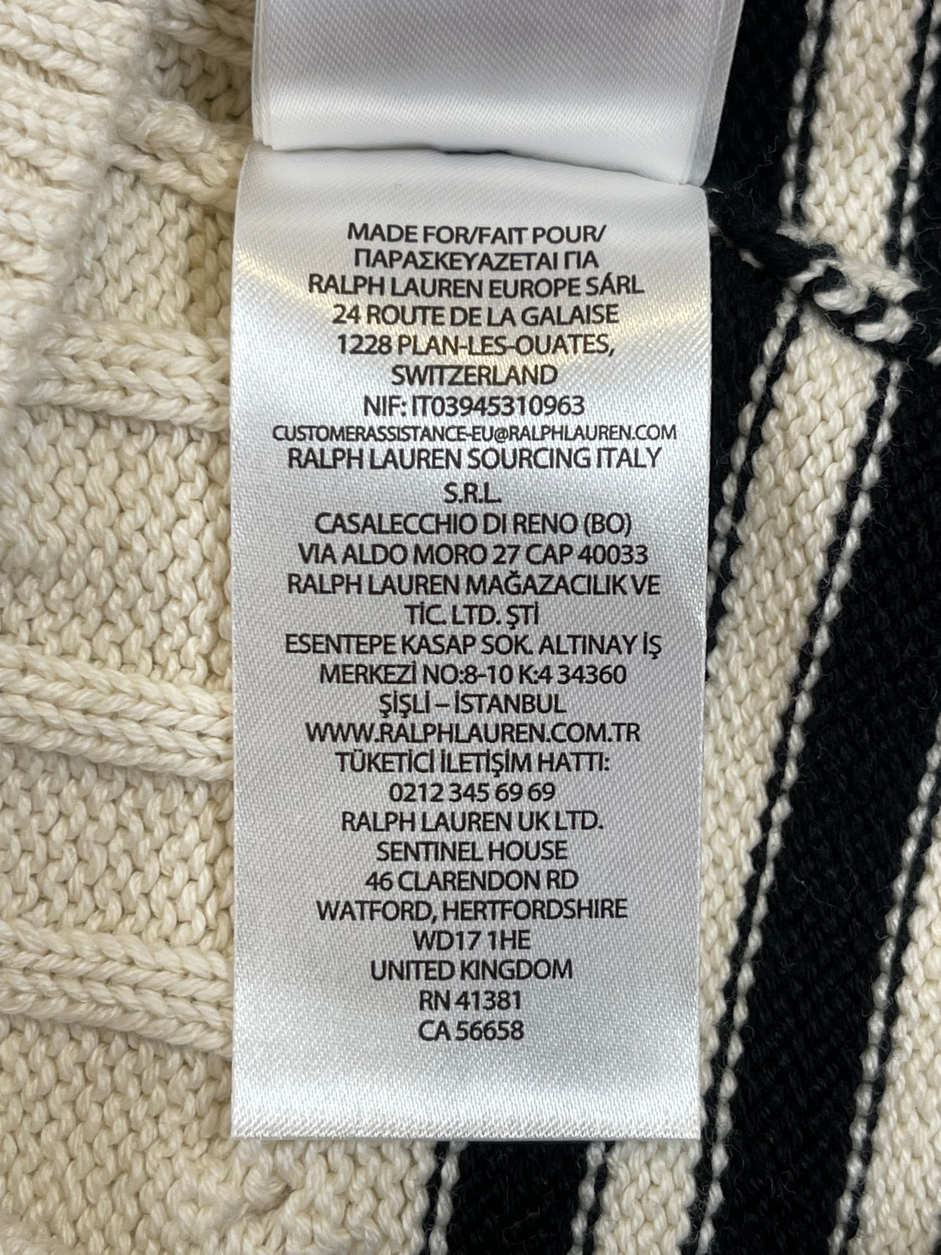 Lauren Ralph Lauren LRL Crest Cable-Knit Cricket Sweater (2024)