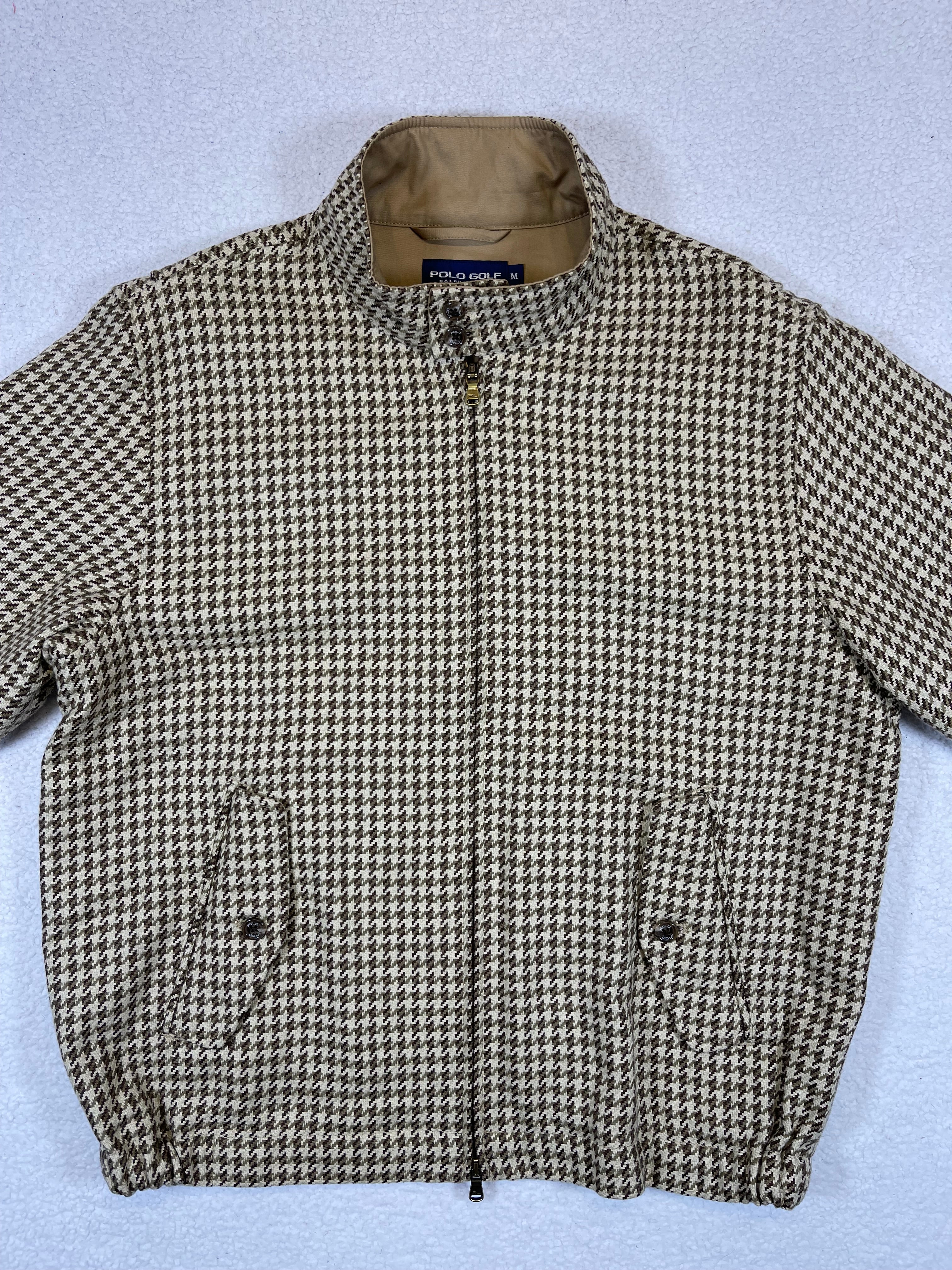 Polo Golf Ralph Lauren Houndstooth Linen Blend Jacket (Vintage)