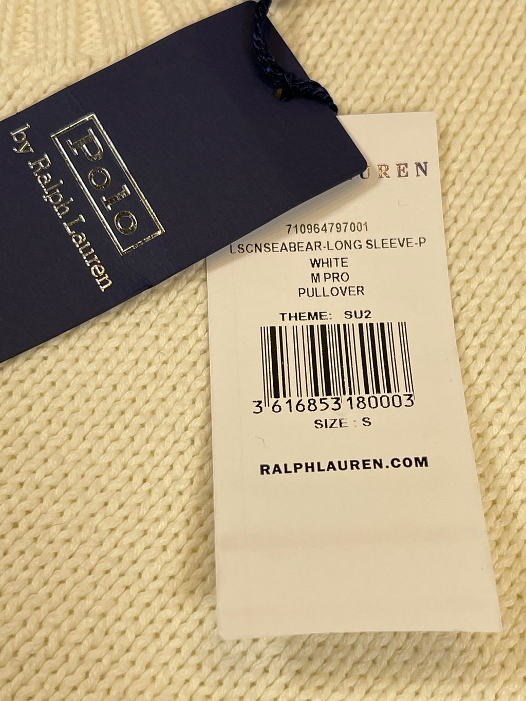 Polo by Ralph Lauren Polo Bear Seaside Cotton Sweater S
