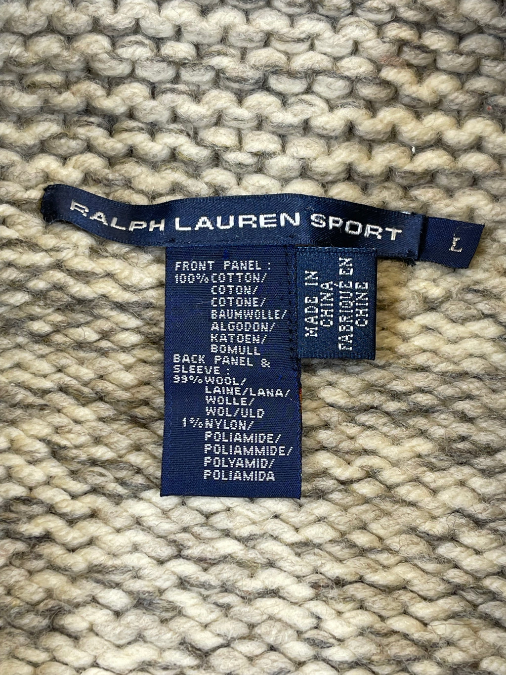 Ralph Lauren Sport Vintage Aztec Denim & Wool Trucker Jacket