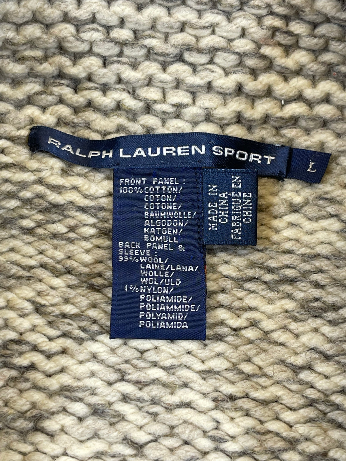 Ralph Lauren Sport Vintage Aztec Denim & Wool Trucker Jacket